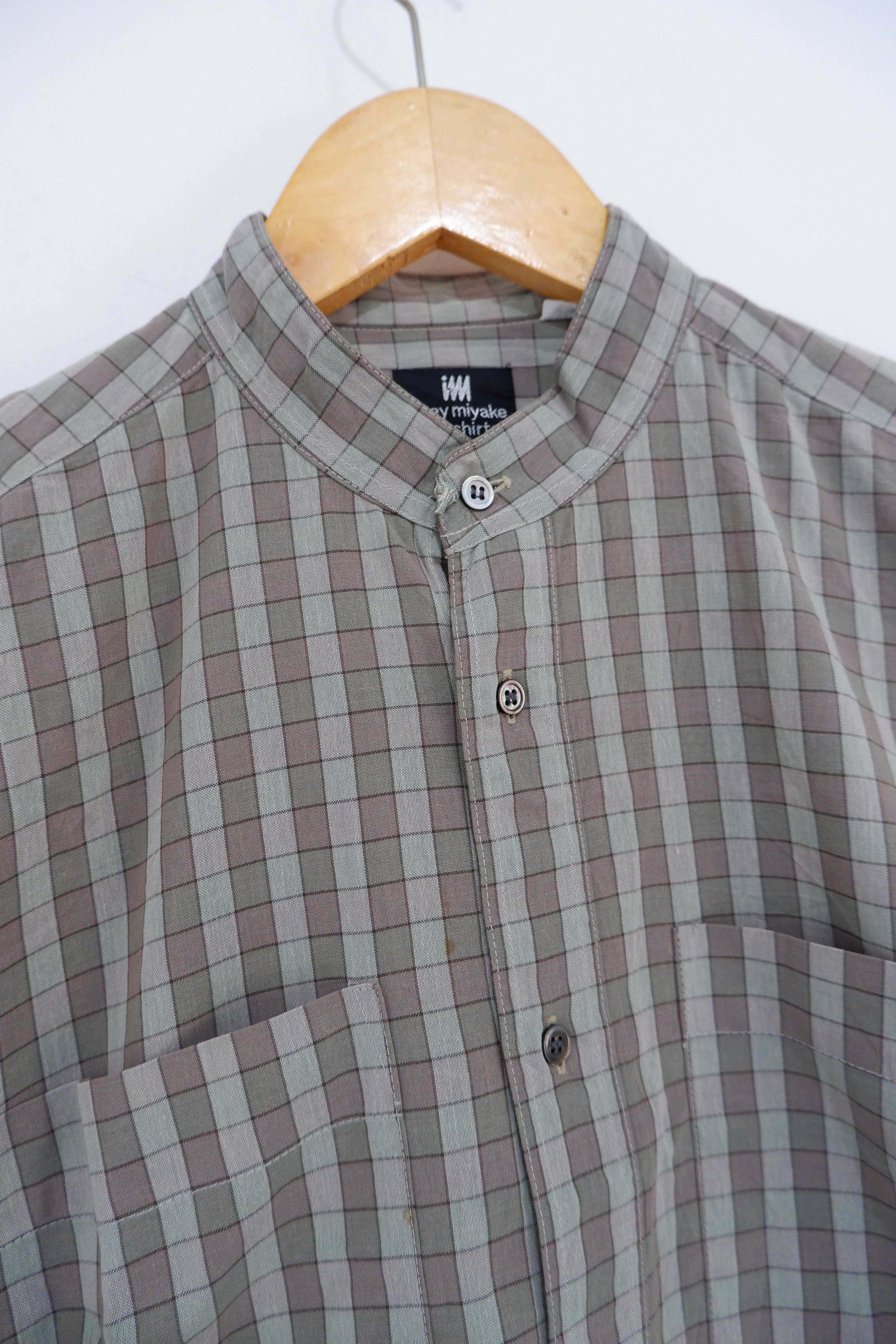Issey Miyake Issey Miyake Cotton Mandarin Shirt Size US M / EU 48-50 / 2 - 3 Thumbnail