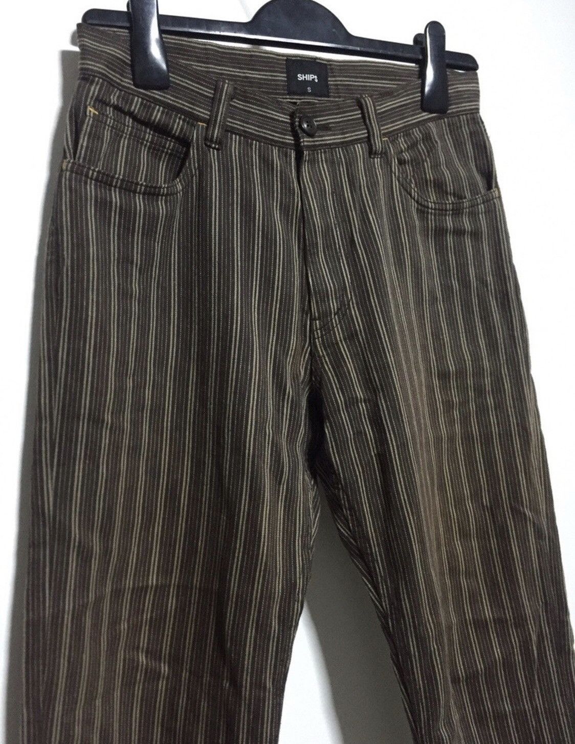 Japanese Brand Ships Japan Casual Hickory Stripes Trousers Size US 30 / EU 46 - 2 Thumbnail