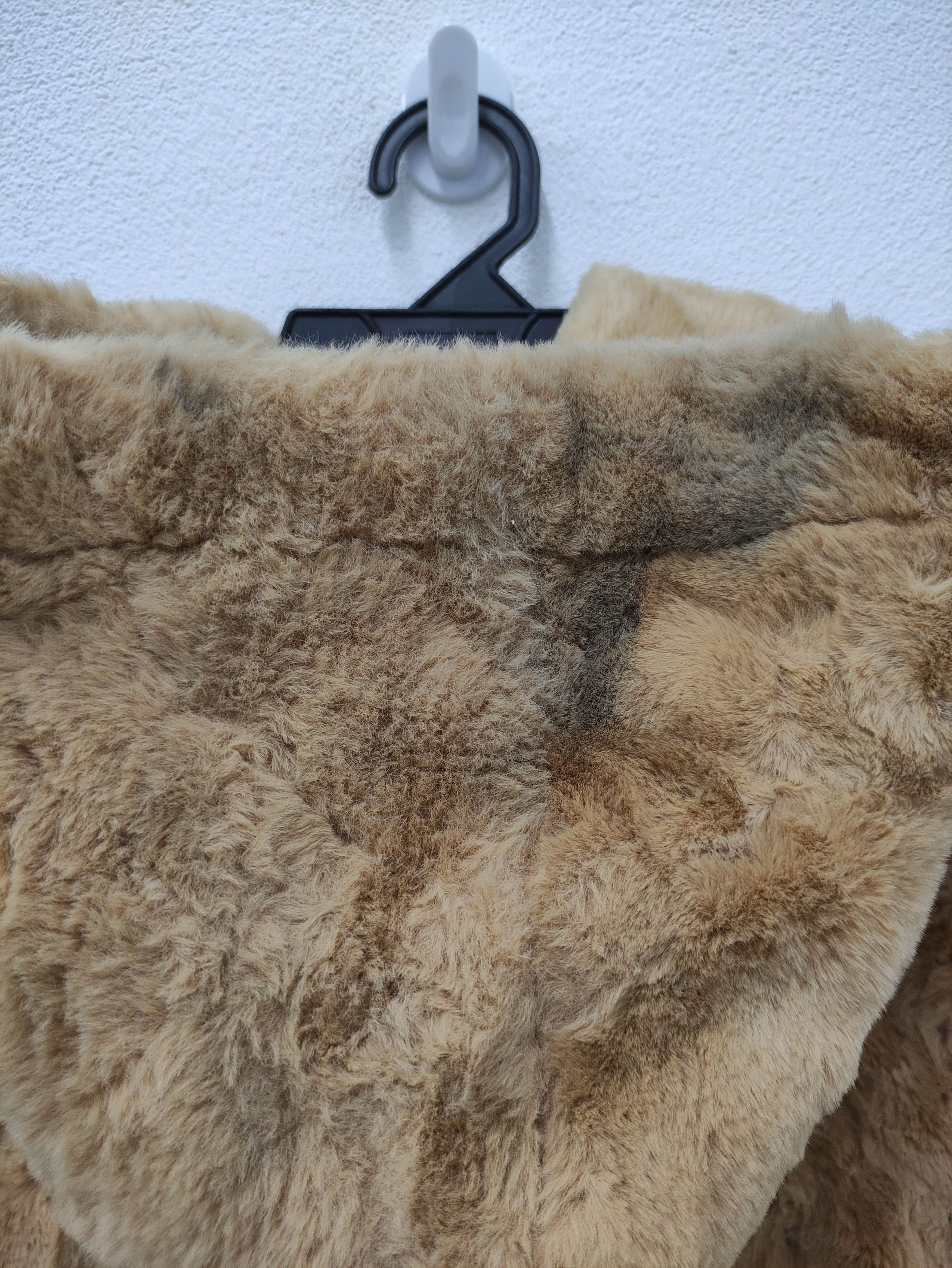 Bershka BERSHKA BSKGIRL 1/4 ZIPPER FAUX RABBIT FUR CROPPED HOODIE Size XS / US 0-2 / IT 36-38 - 5 Thumbnail