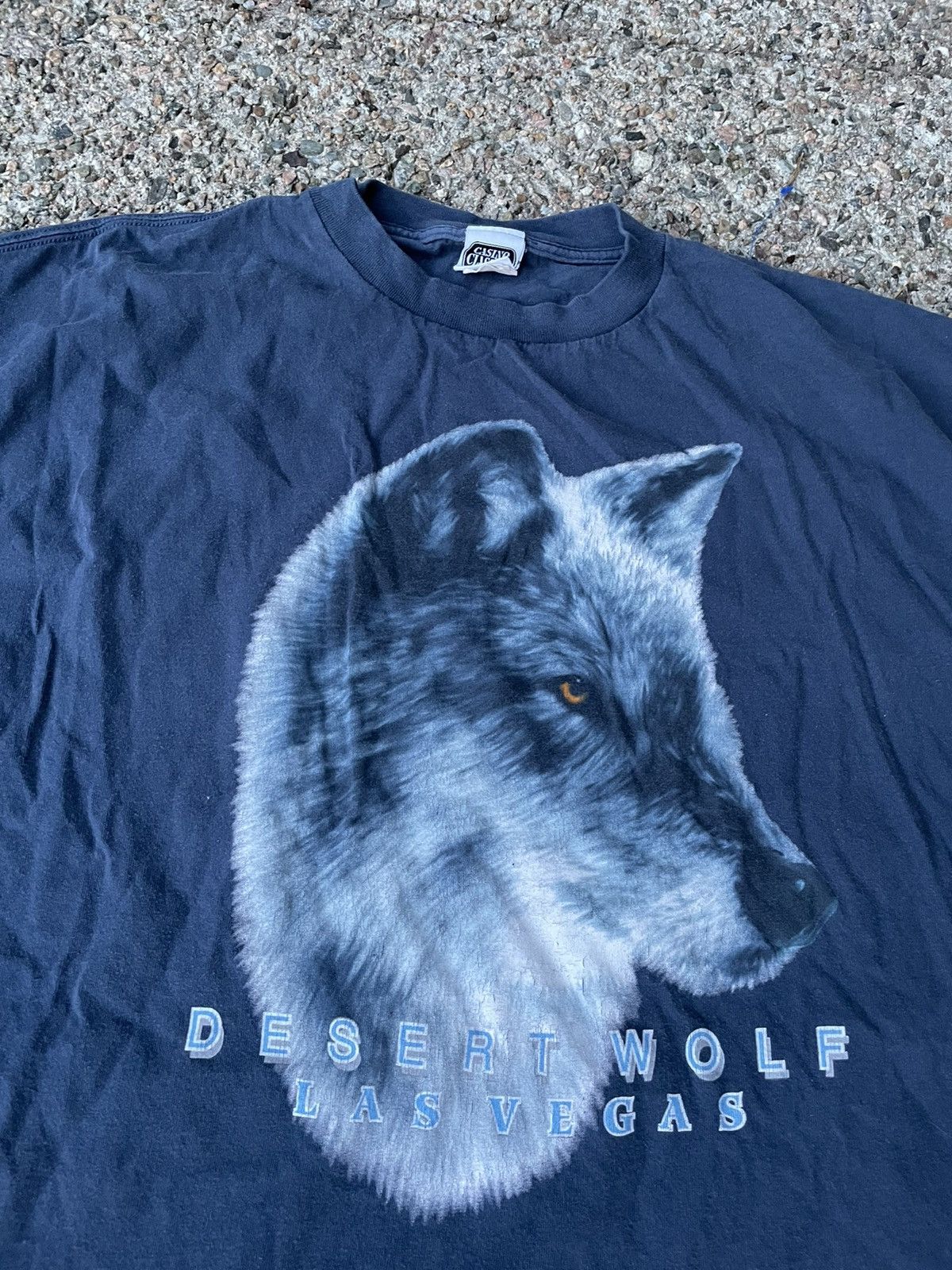 Vintage 90s Vintage Desert Wolf Las Vegas Casino T-Shirt animal tee Size US XXL / EU 58 / 5 - 1 Thumbnail