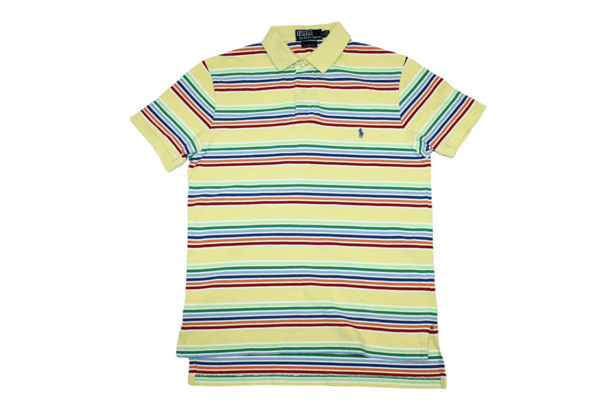 Polo Ralph Lauren VTG🔥Polo Ralph Lauren Custom Fit Pique Striped Shirt Size US S / EU 44-46 / 1 - 1 Thumbnail