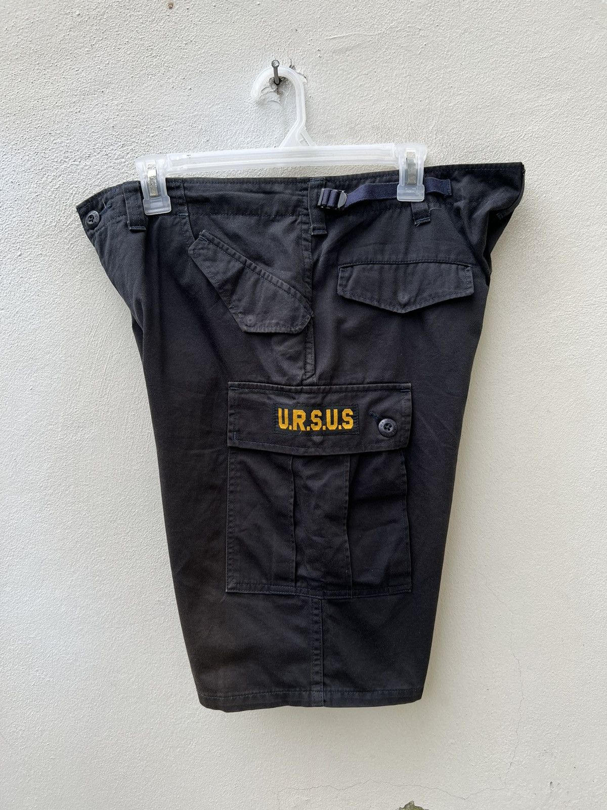 Bape Vintage Ursus Bape Sun Fade Black Military Cargo Short Pant Size US 34 / EU 50 - 12 Thumbnail