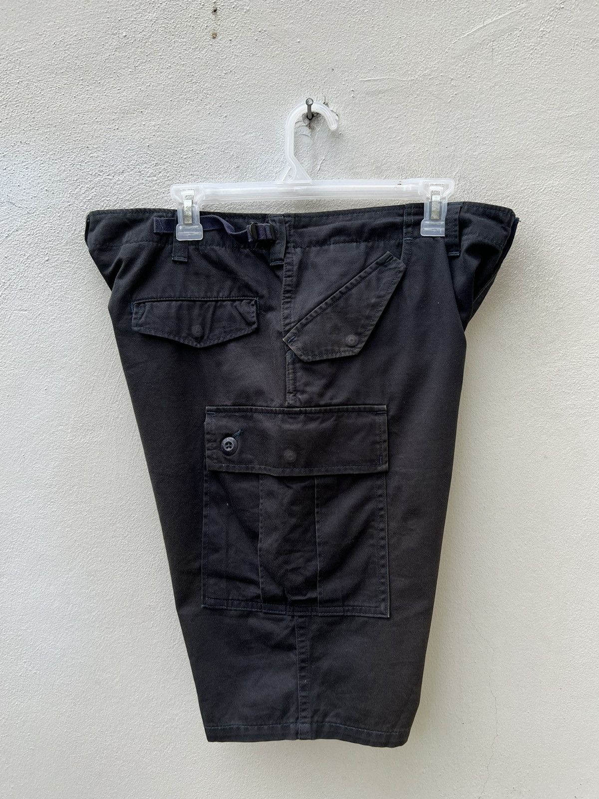 Bape Vintage Ursus Bape Sun Fade Black Military Cargo Short Pant Size US 34 / EU 50 - 14 Thumbnail