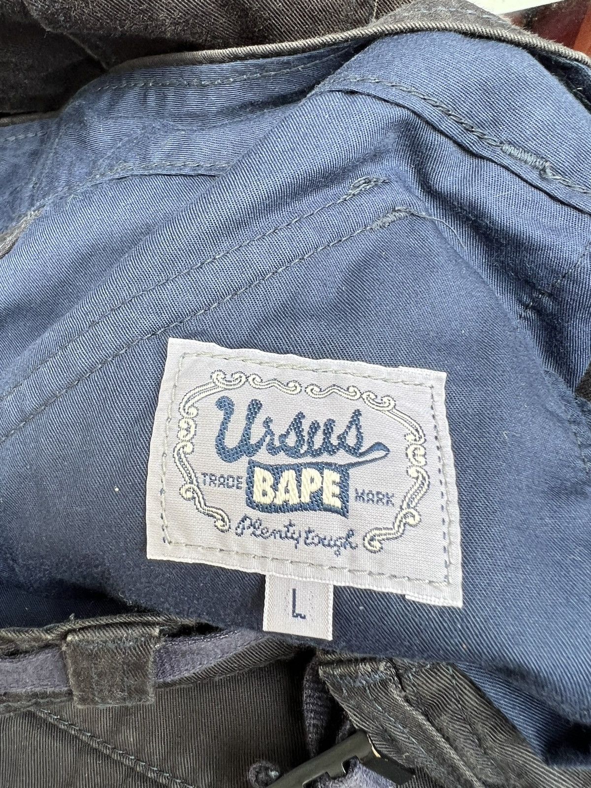 Bape Vintage Ursus Bape Sun Fade Black Military Cargo Short Pant Size US 34 / EU 50 - 15 Thumbnail