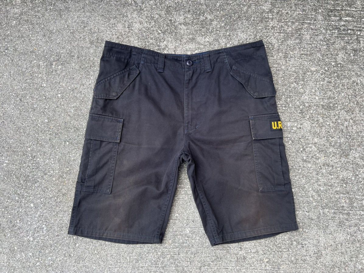 Vintage Ursus Bape Sun Fade Black Military Cargo Short Pant