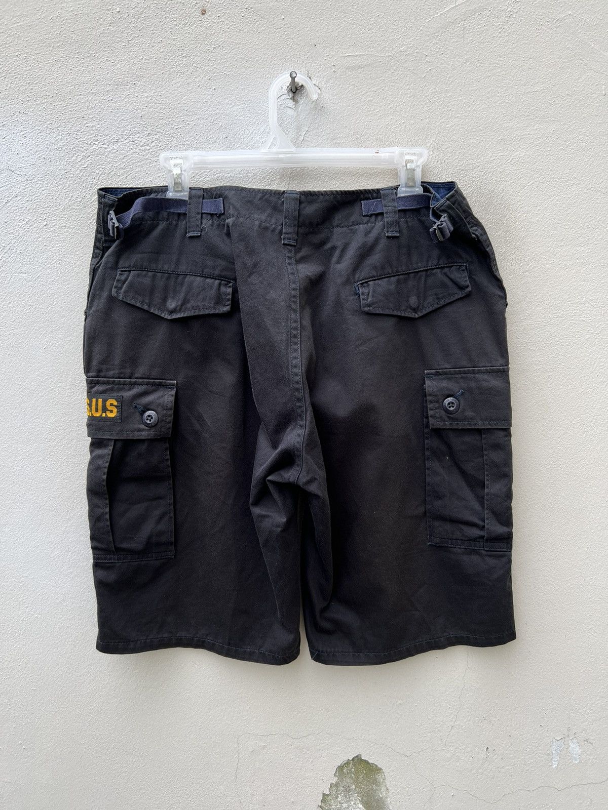 Bape Vintage Ursus Bape Sun Fade Black Military Cargo Short Pant Size US 34 / EU 50 - 11 Thumbnail