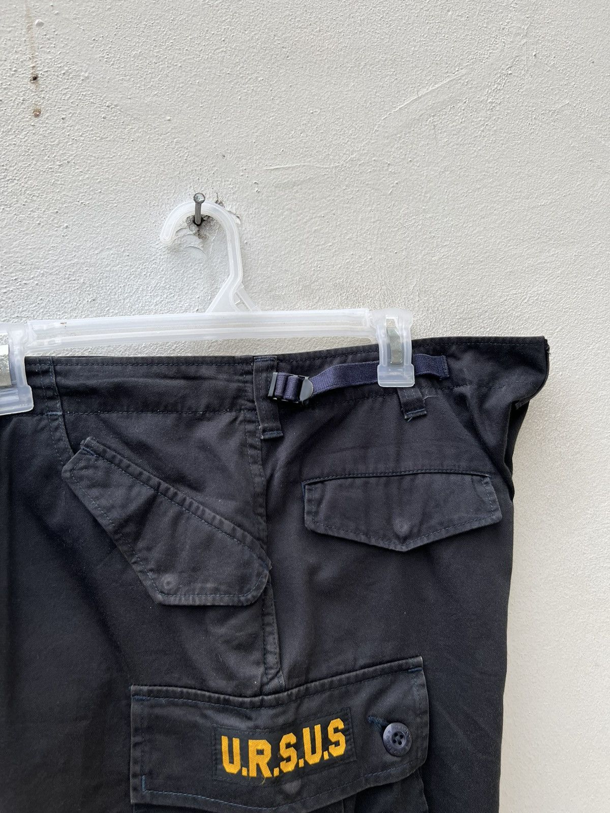 Bape Vintage Ursus Bape Sun Fade Black Military Cargo Short Pant Size US 34 / EU 50 - 13 Thumbnail