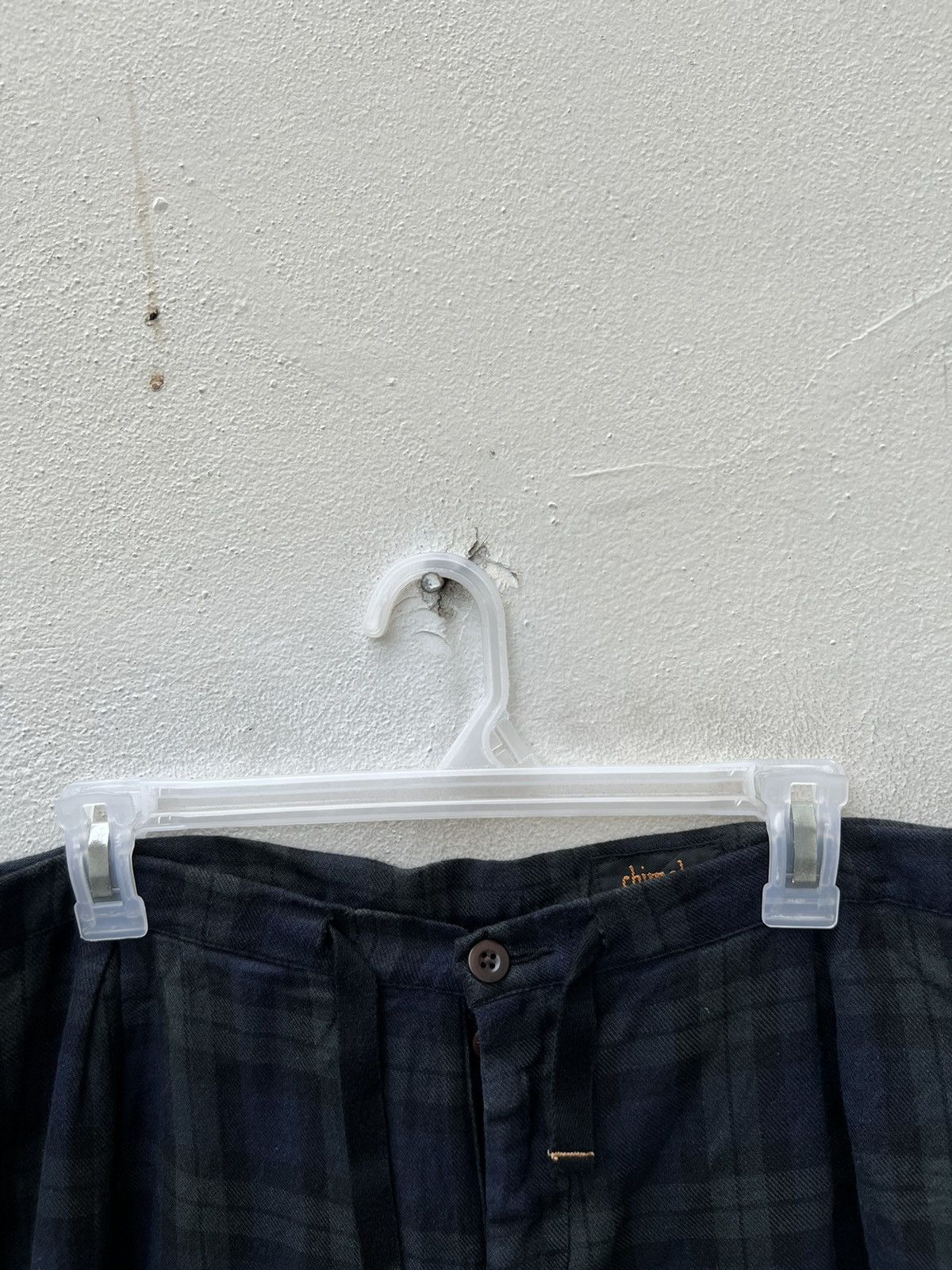 Chimala Japan Linen Blend Tartan Oversize Short Pant