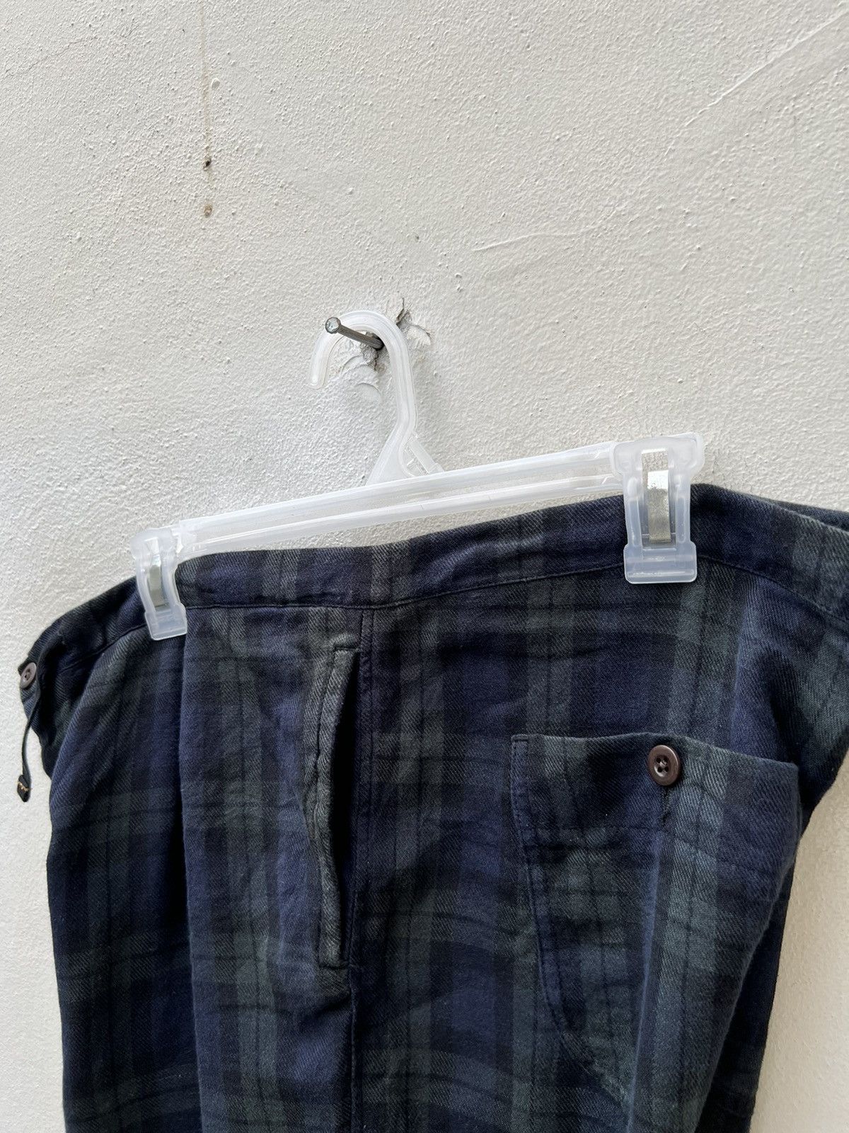 Chimala Japan Linen Blend Tartan Oversize Short Pant