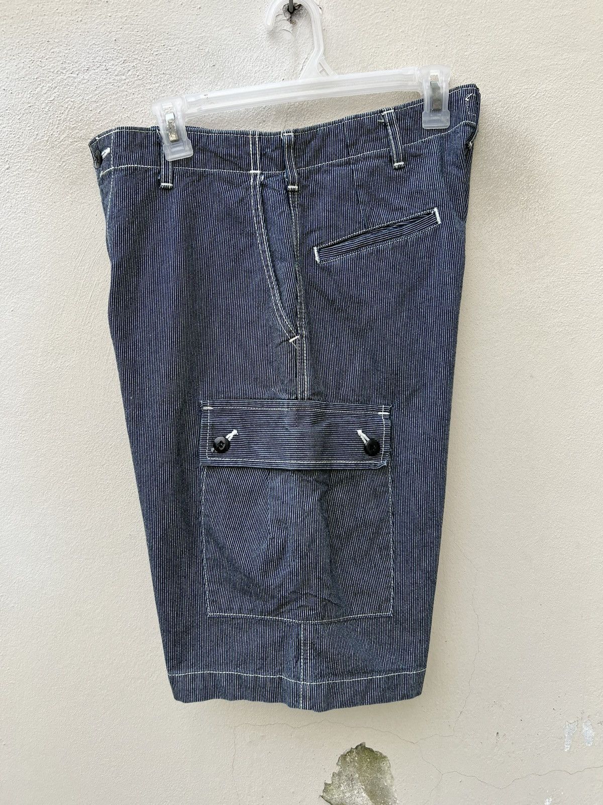 FOB Factory Vintage F.O.B. Factory Japan Wabash Striped Cargo Short Pant Size US 31 - 12 Thumbnail
