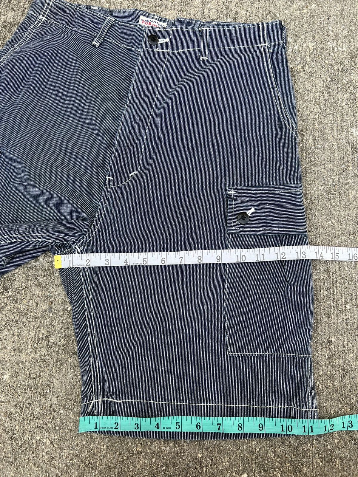 FOB Factory Vintage F.O.B. Factory Japan Wabash Striped Cargo Short Pant Size US 31 - 4 Thumbnail