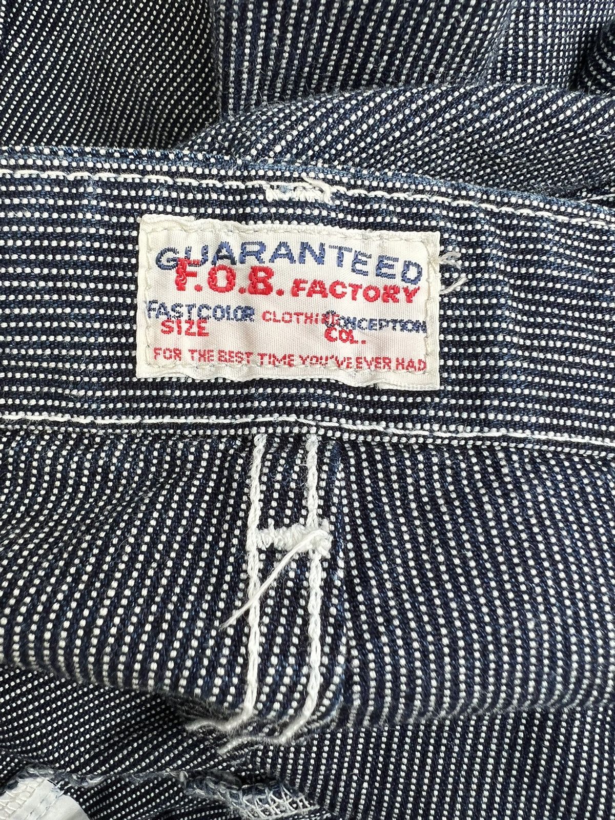 FOB Factory Vintage F.O.B. Factory Japan Wabash Striped Cargo Short Pant Size US 31 - 17 Thumbnail