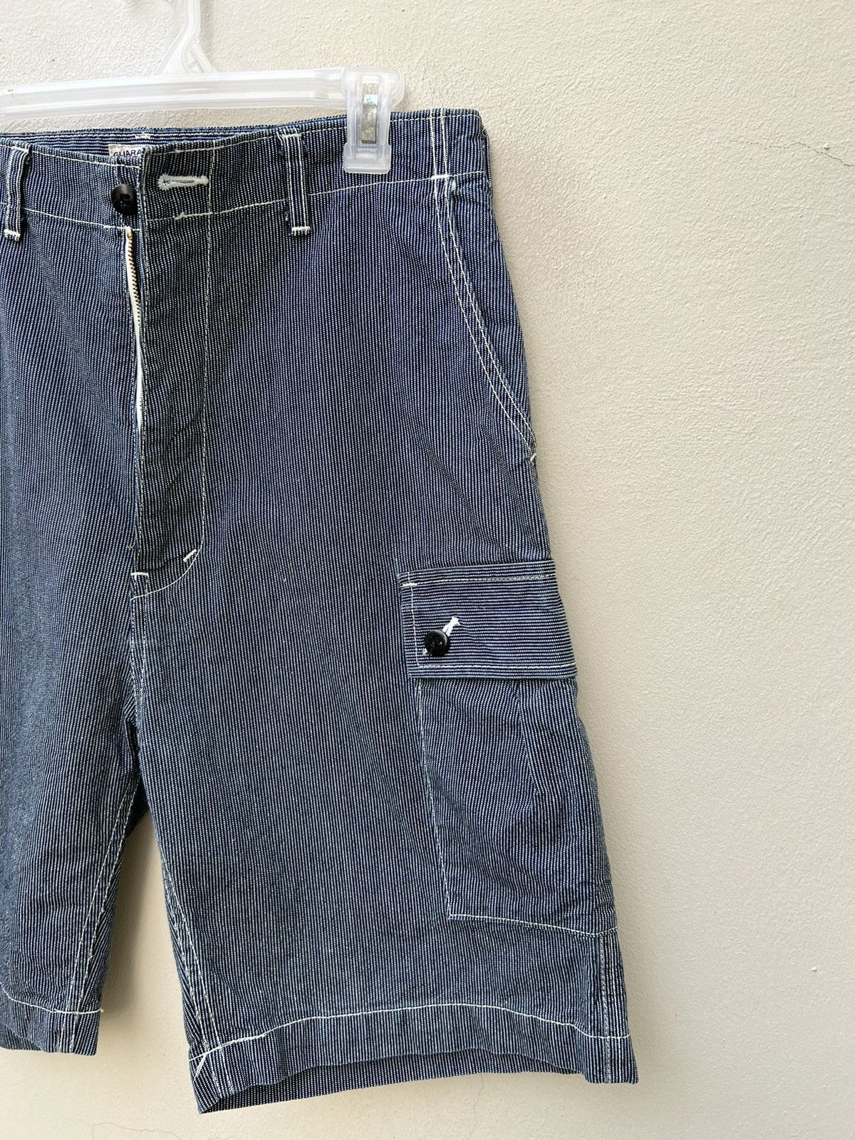 FOB Factory Vintage F.O.B. Factory Japan Wabash Striped Cargo Short Pant Size US 31 - 10 Thumbnail