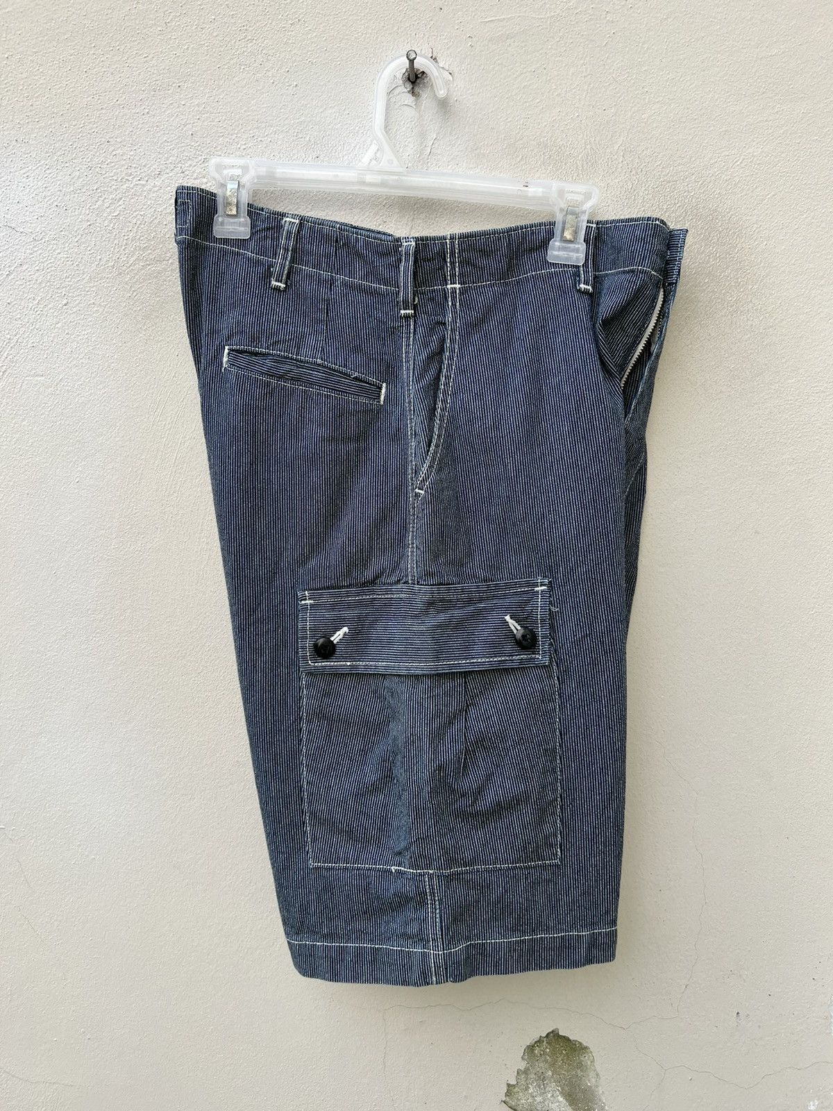 FOB Factory Vintage F.O.B. Factory Japan Wabash Striped Cargo Short Pant Size US 31 - 13 Thumbnail