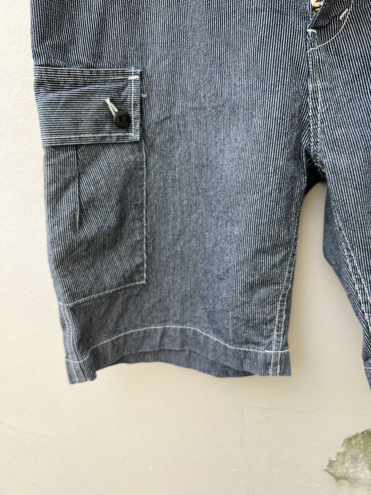 FOB Factory Vintage F.O.B. Factory Japan Wabash Striped Cargo Short Pant Size US 31 - 9 Thumbnail