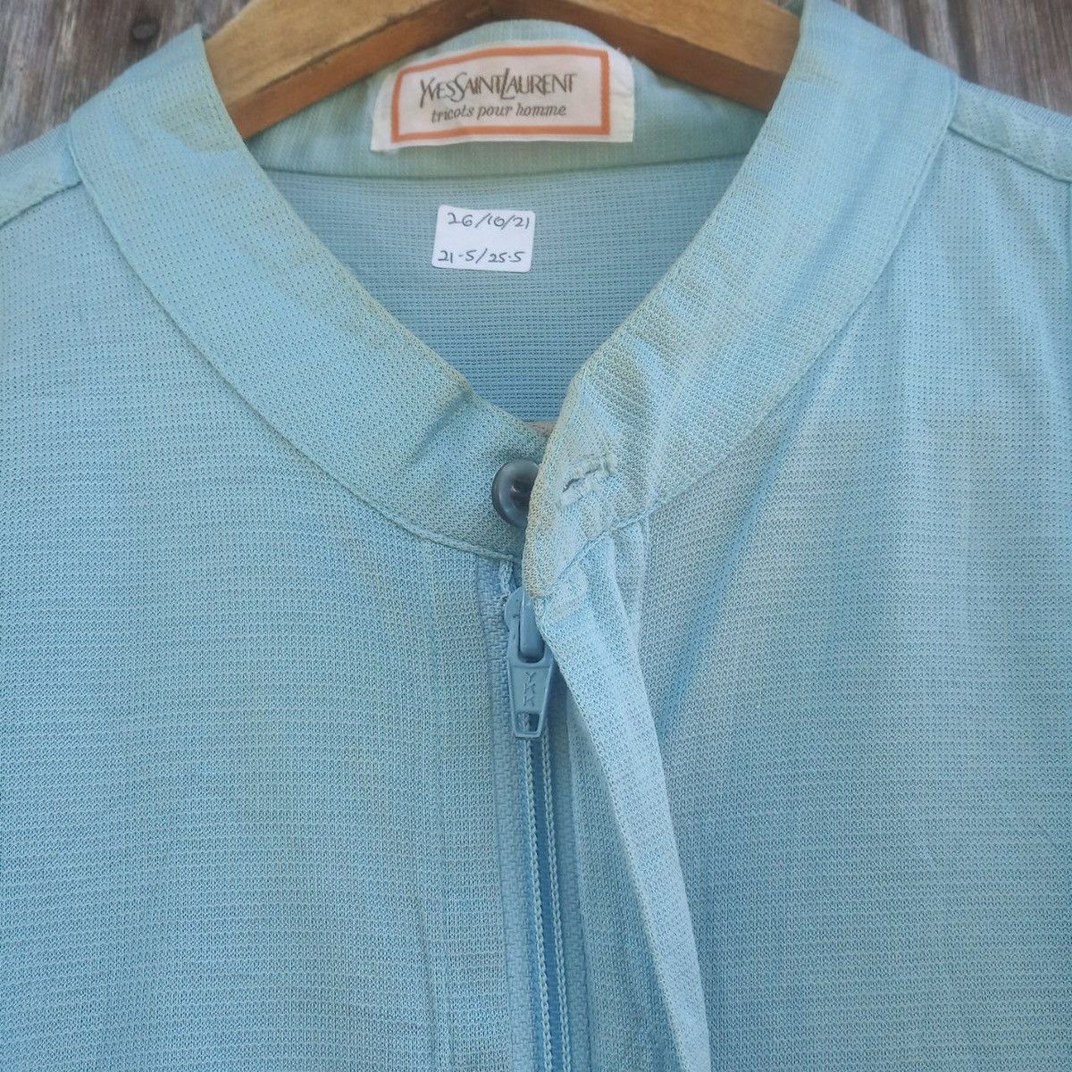 Vintage Vintage YvesSaintLaurent YSL Tricots Pour Homme Zipper Size US M / EU 48-50 / 2 - 4 Thumbnail