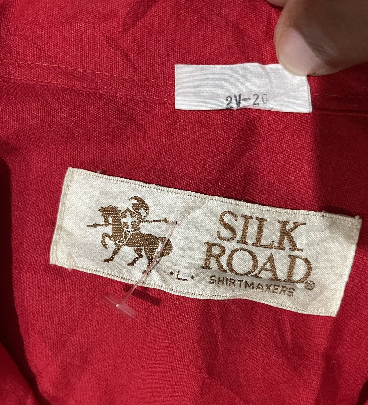 Japanese Brand VTg 70s/80s Distressed Camp Bowling Collar Silk Road Shirts Size US L / EU 52-54 / 3 - 11 Thumbnail