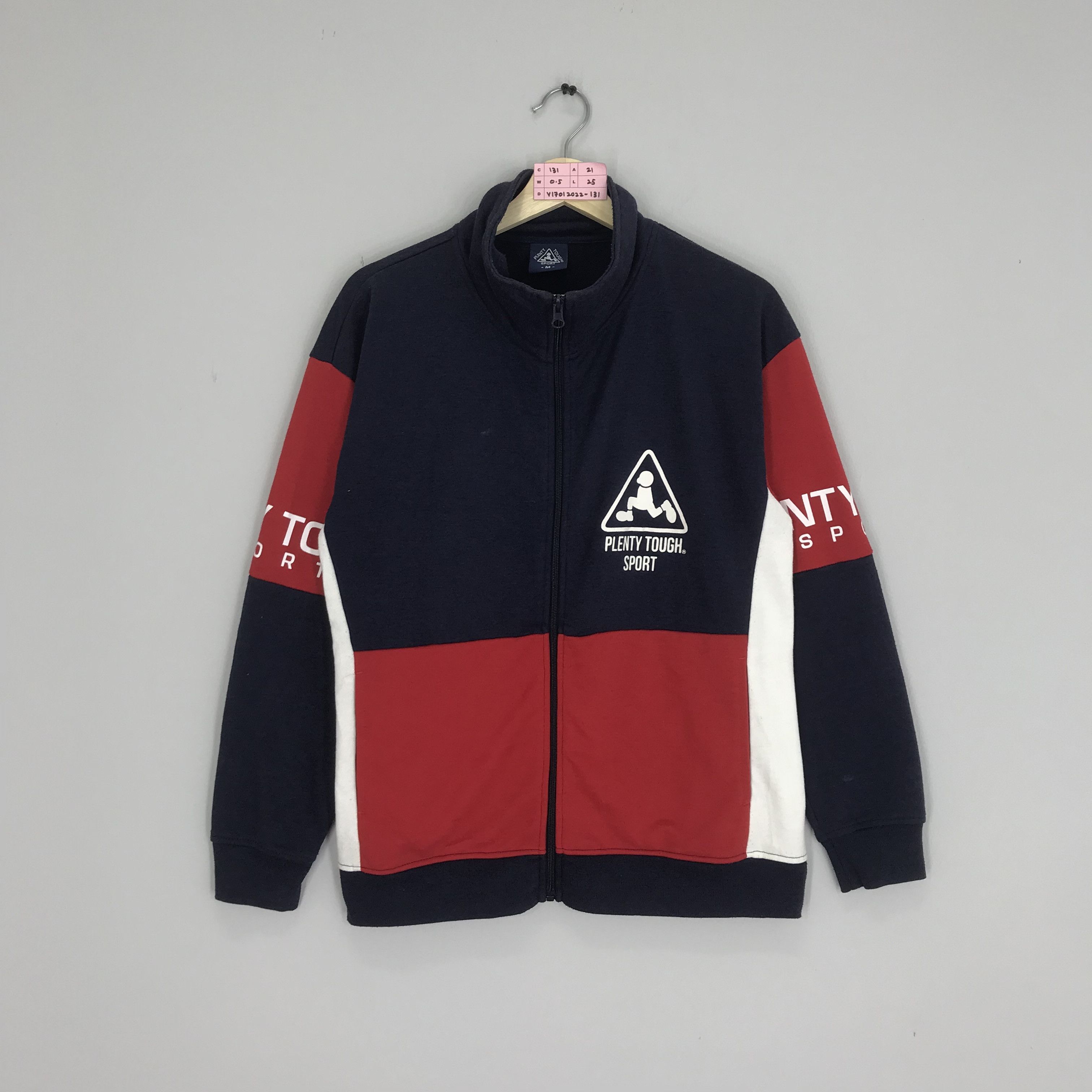 Vintage Plenty Tough Sport Zipper Sweater Colourblock Jacket Size US M / EU 48-50 / 2 - 2 Thumbnail