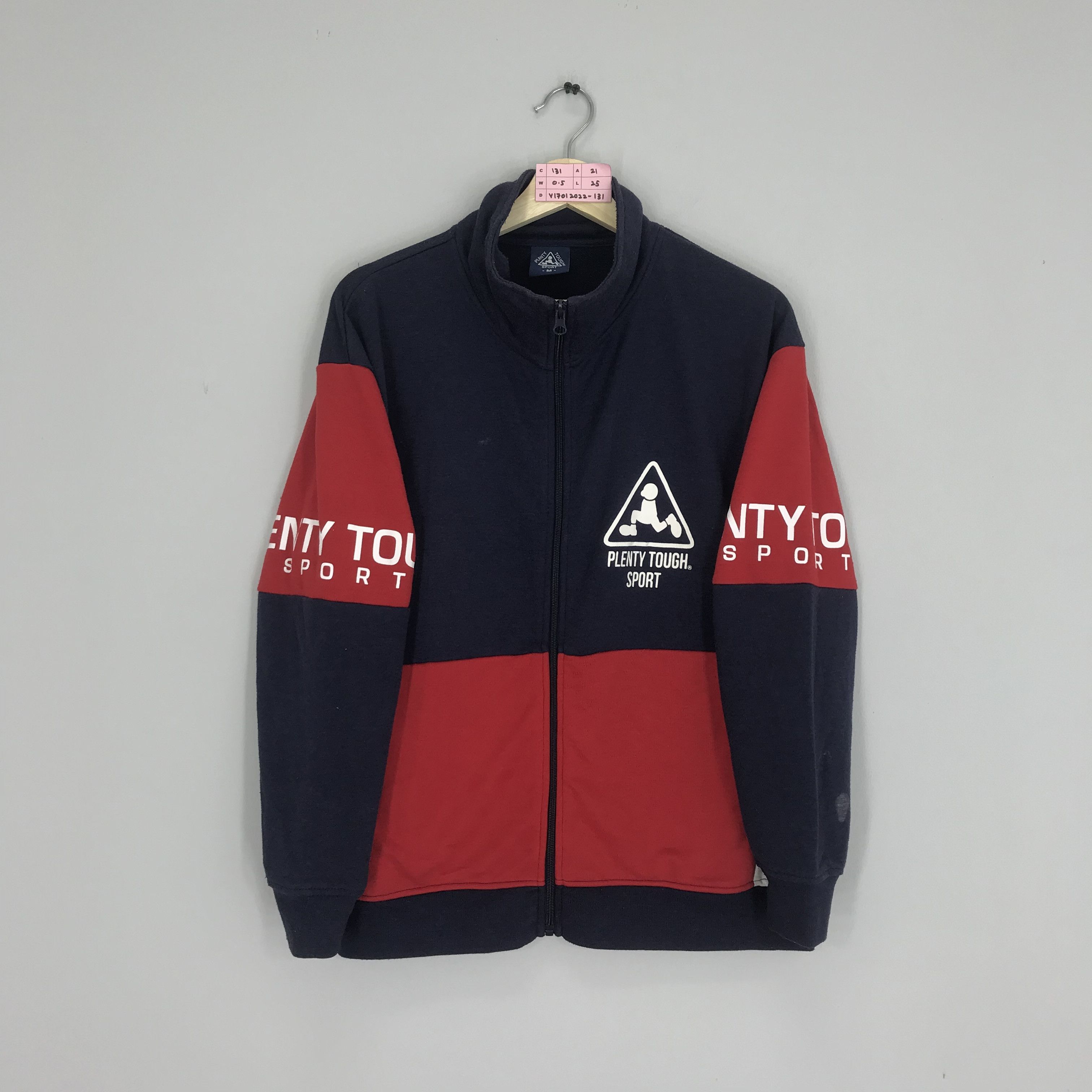 Vintage Plenty Tough Sport Zipper Sweater Colourblock Jacket Size US M / EU 48-50 / 2 - 1 Thumbnail