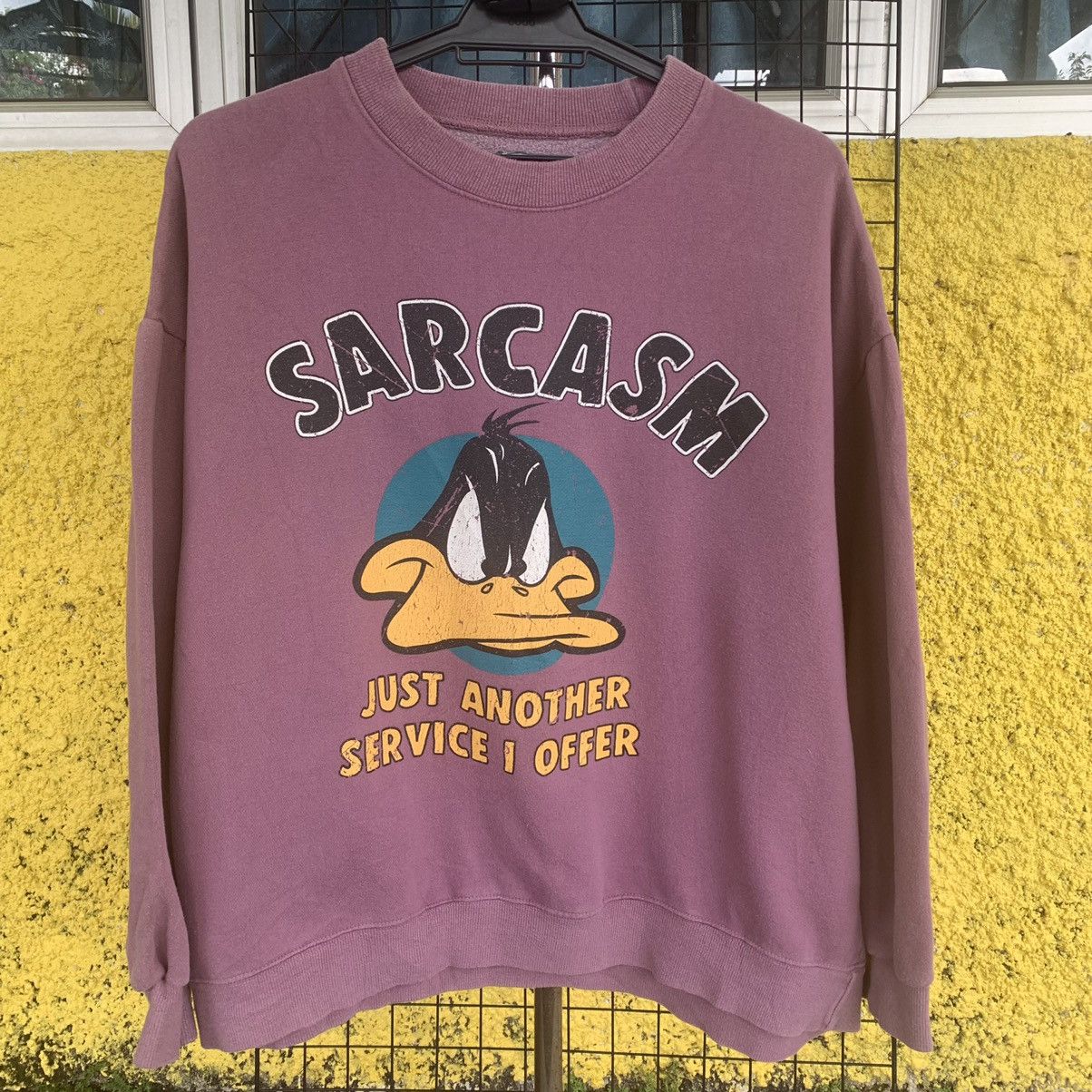 Vintage Sarcasm cartoon image sweatshirt Size US S / EU 44-46 / 1 - 3 Thumbnail