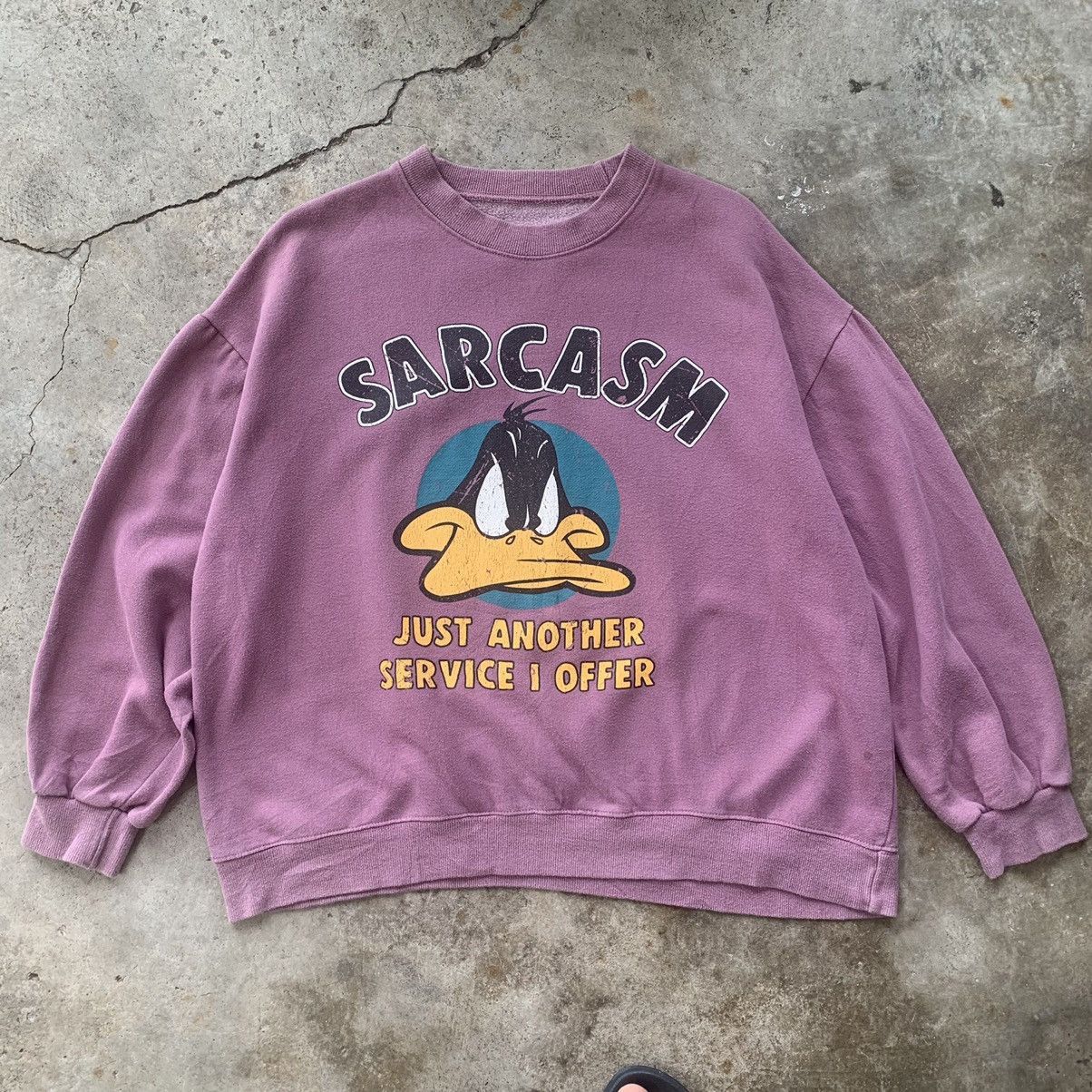 Vintage Sarcasm cartoon image sweatshirt Size US S / EU 44-46 / 1 - 8 Thumbnail