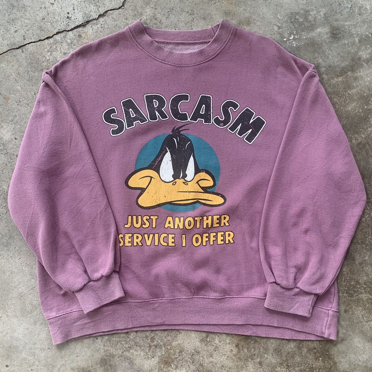 Vintage Sarcasm cartoon image sweatshirt Size US S / EU 44-46 / 1 - 6 Thumbnail