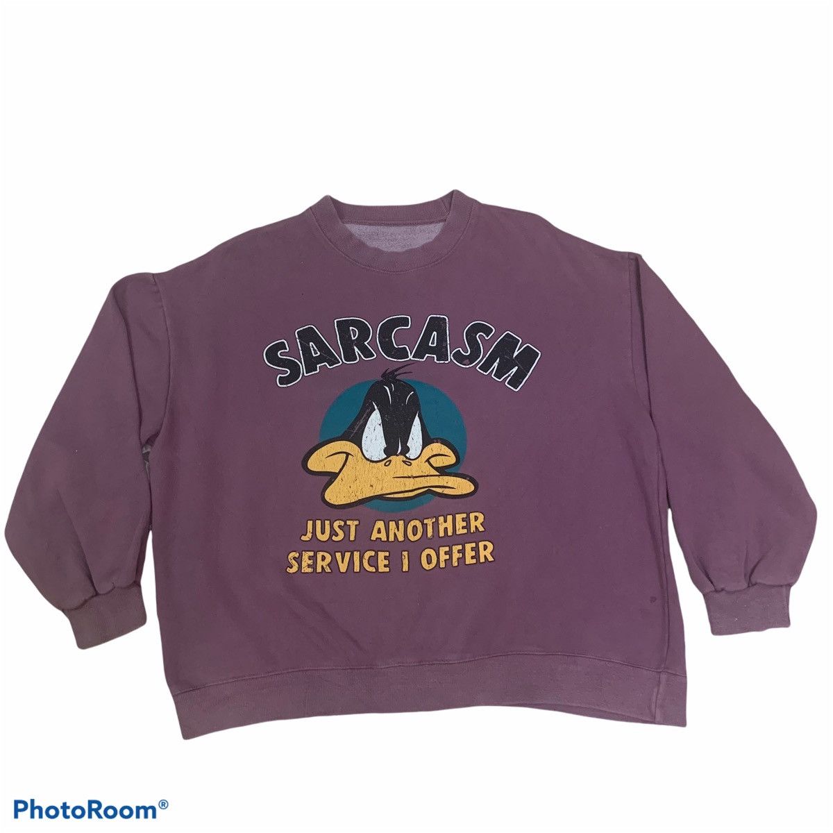 Vintage Sarcasm cartoon image sweatshirt Size US S / EU 44-46 / 1 - 2 Thumbnail
