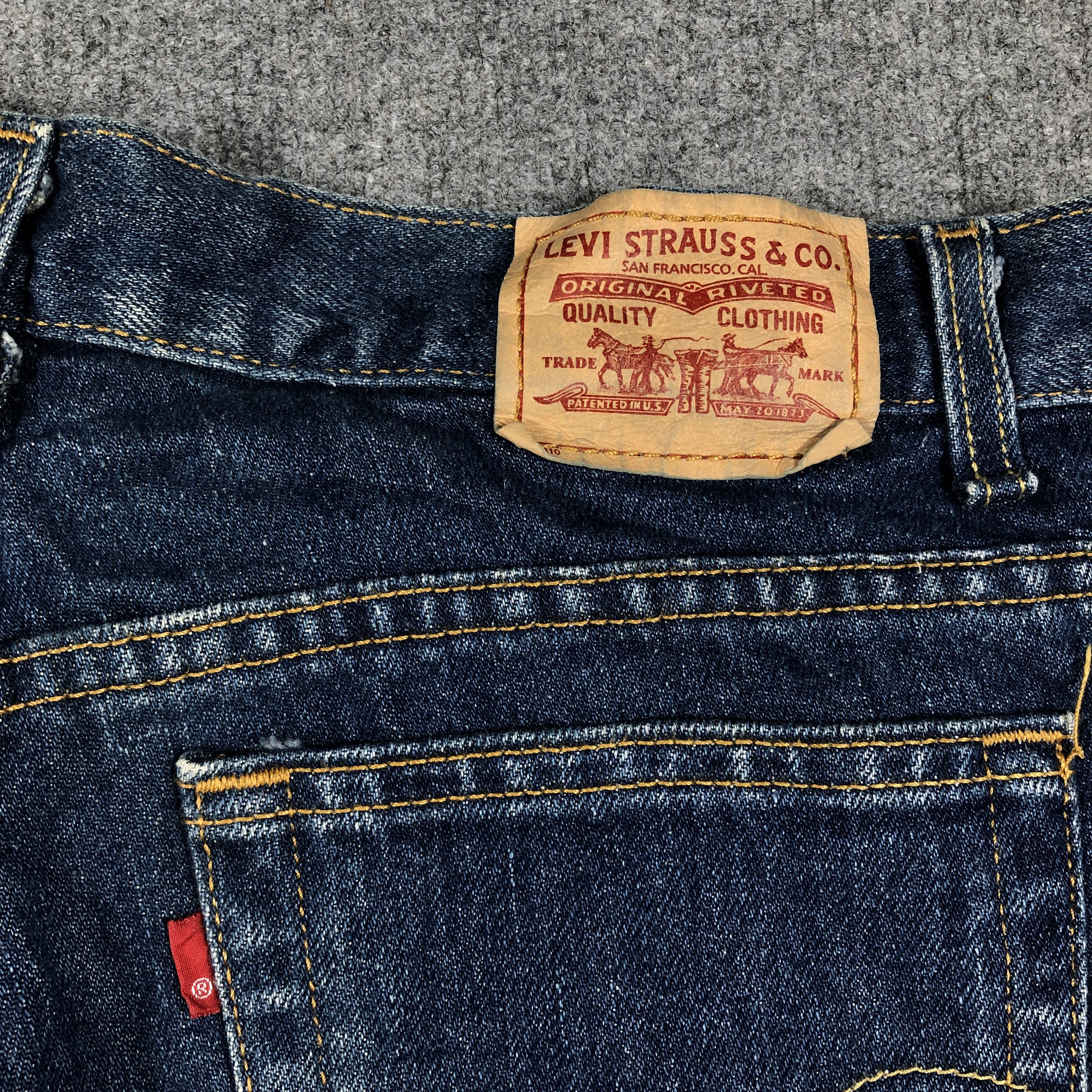 Levi's × Vintage Vintage Levis 550 Jeans Relaxed Tapered L749W Size 33" - 7 Thumbnail