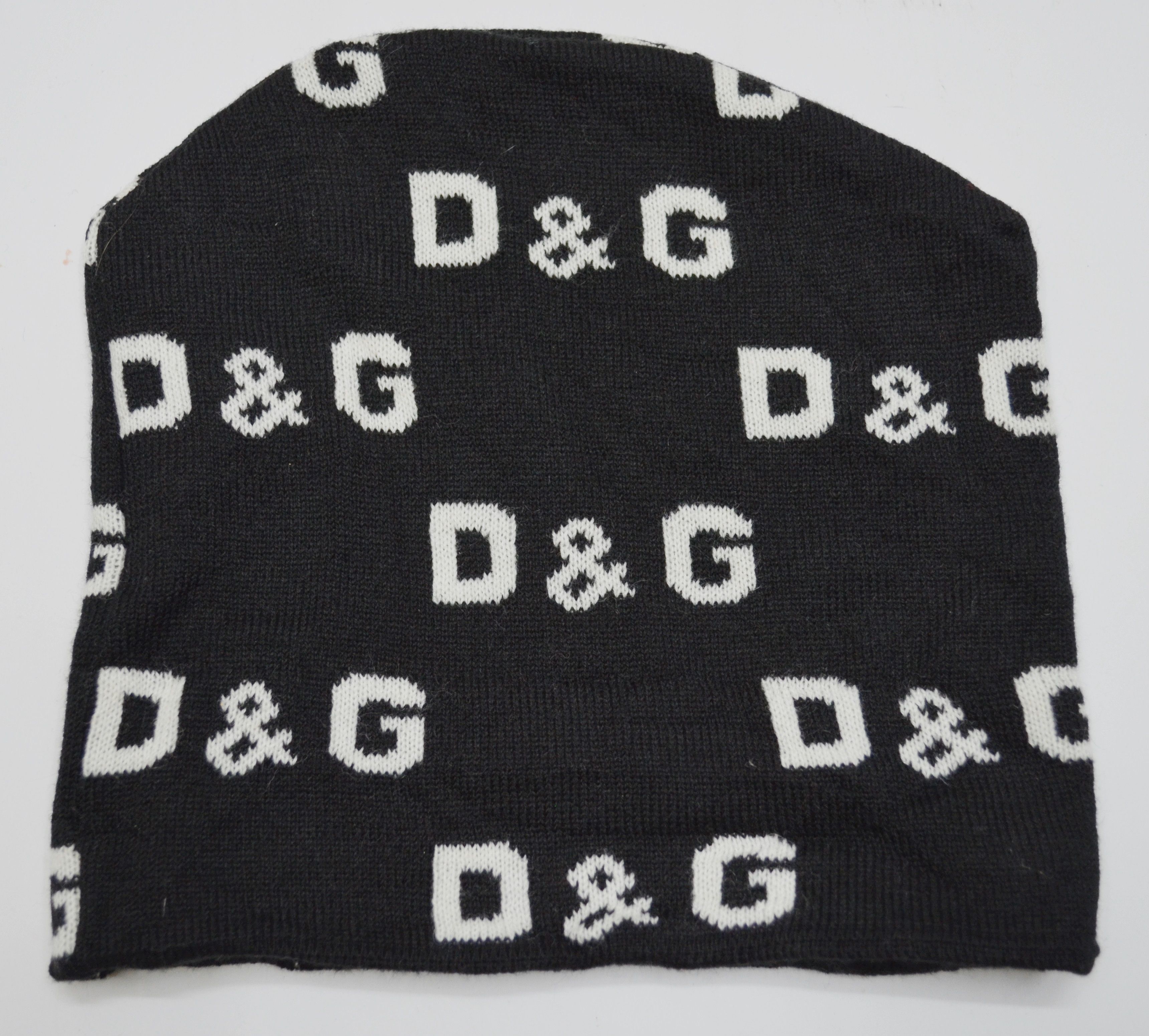 Dolce & Gabbana D&G Monogram Wool Acrylic Beanie Hats Made In Italy Size ONE SIZE - 6 Thumbnail