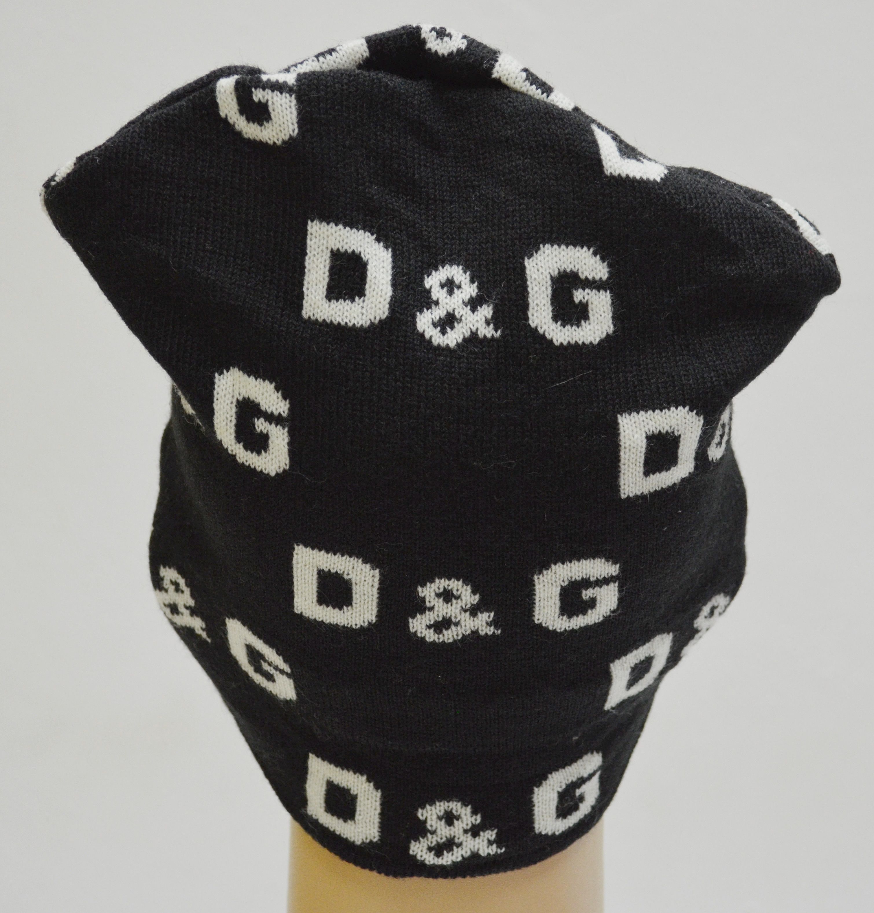 Dolce & Gabbana D&G Monogram Wool Acrylic Beanie Hats Made In Italy Size ONE SIZE - 4 Thumbnail