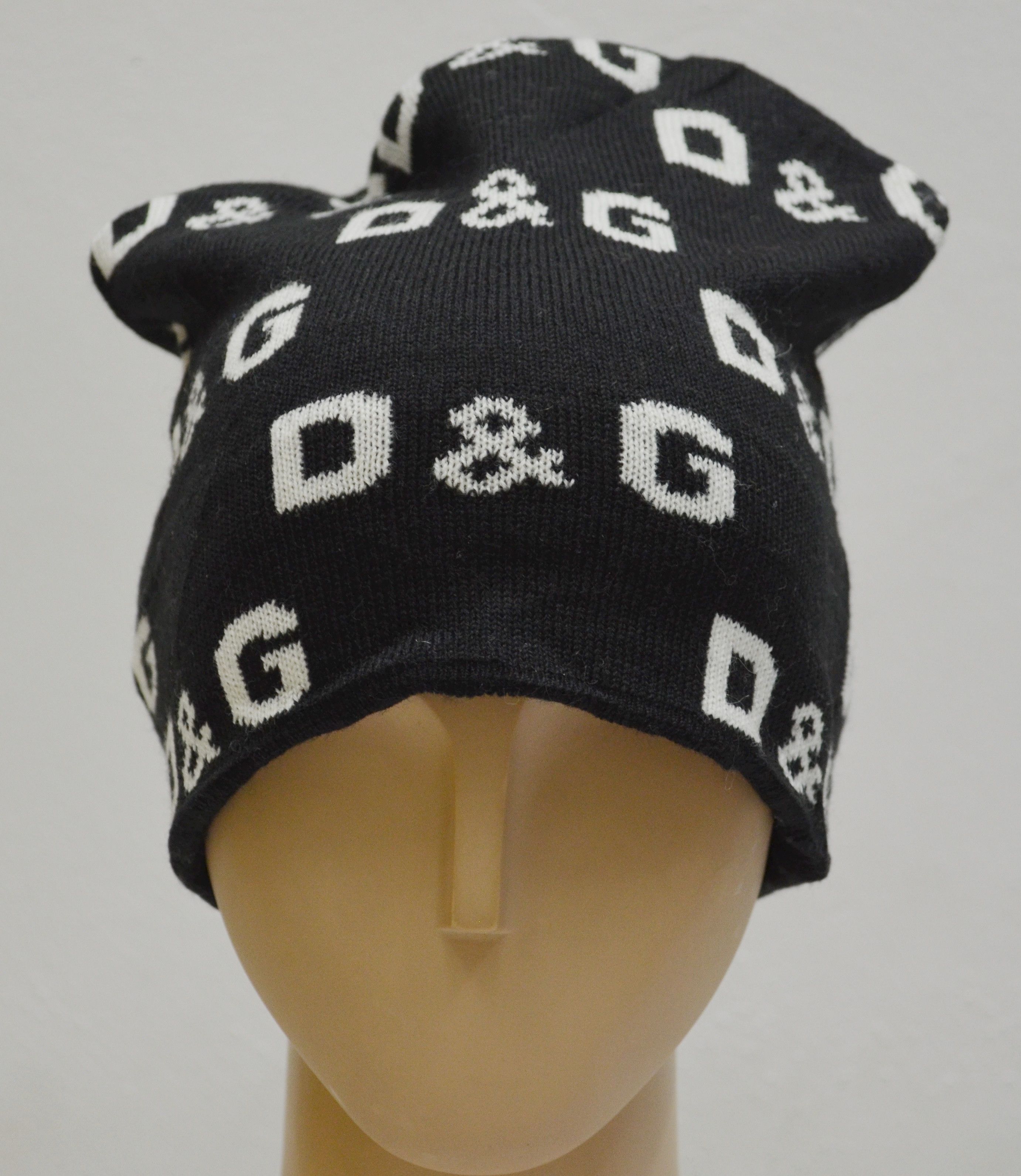 Dolce & Gabbana D&G Monogram Wool Acrylic Beanie Hats Made In Italy Size ONE SIZE - 1 Preview