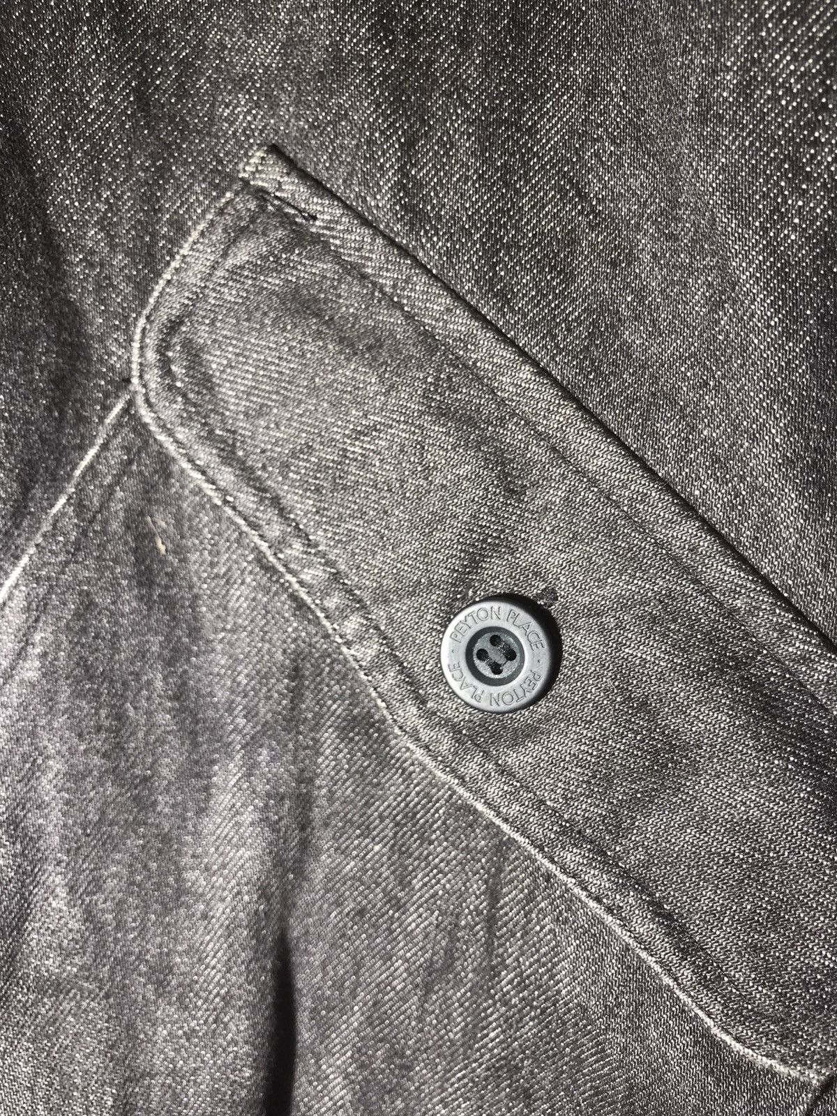 Japanese Brand × Vintage Vintage Peyton Place Back Spellout Denim Jeans Jacket Size US M / EU 48-50 / 2 - 22 Thumbnail