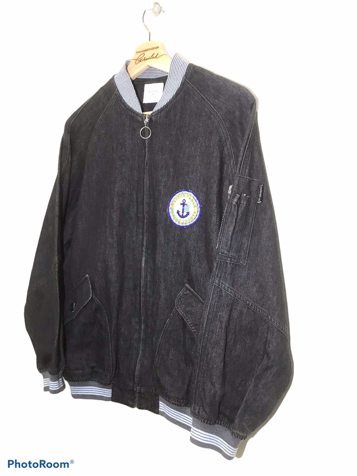 Japanese Brand × Vintage Vintage Peyton Place Back Spellout Denim Jeans Jacket Size US M / EU 48-50 / 2 - 4 Thumbnail