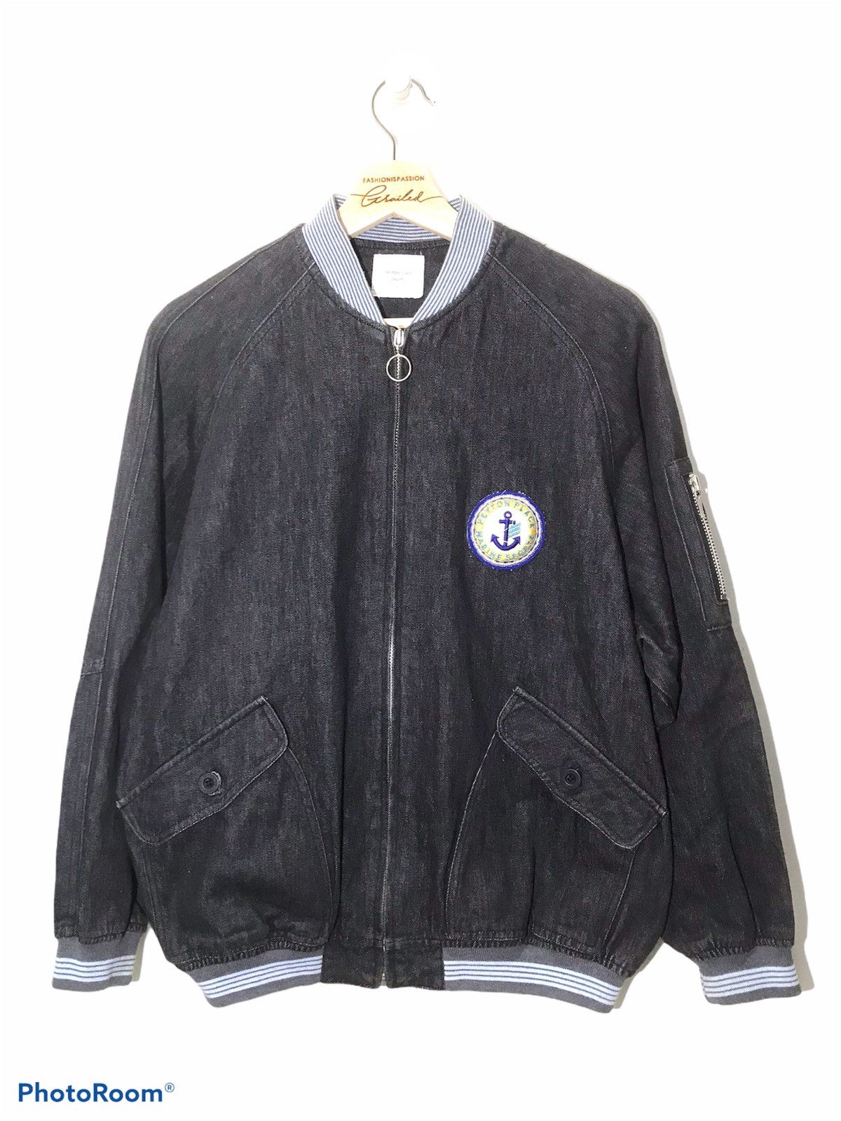 Japanese Brand × Vintage Vintage Peyton Place Back Spellout Denim Jeans Jacket Size US M / EU 48-50 / 2 - 9 Thumbnail