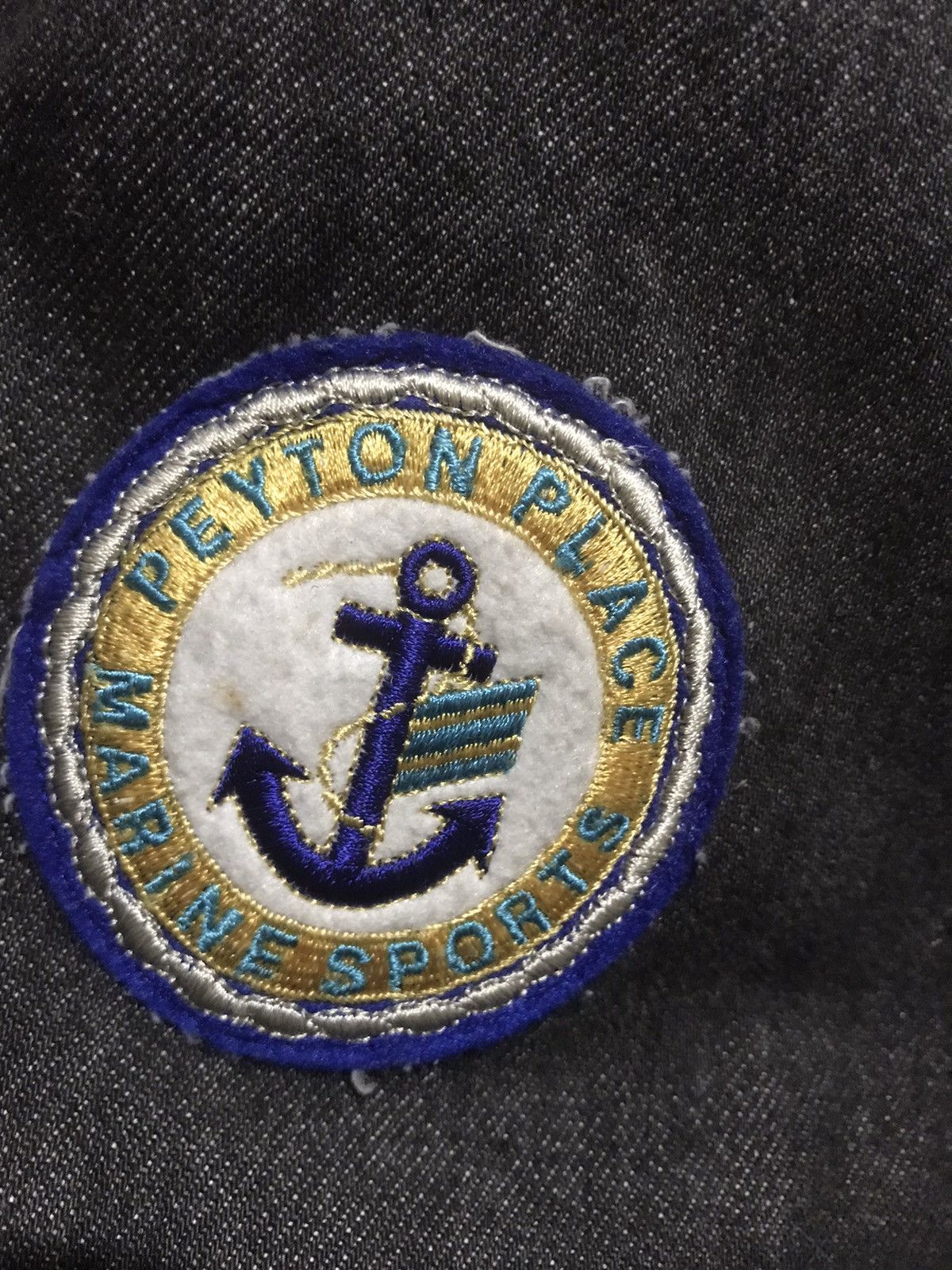 Japanese Brand × Vintage Vintage Peyton Place Back Spellout Denim Jeans Jacket Size US M / EU 48-50 / 2 - 24 Thumbnail