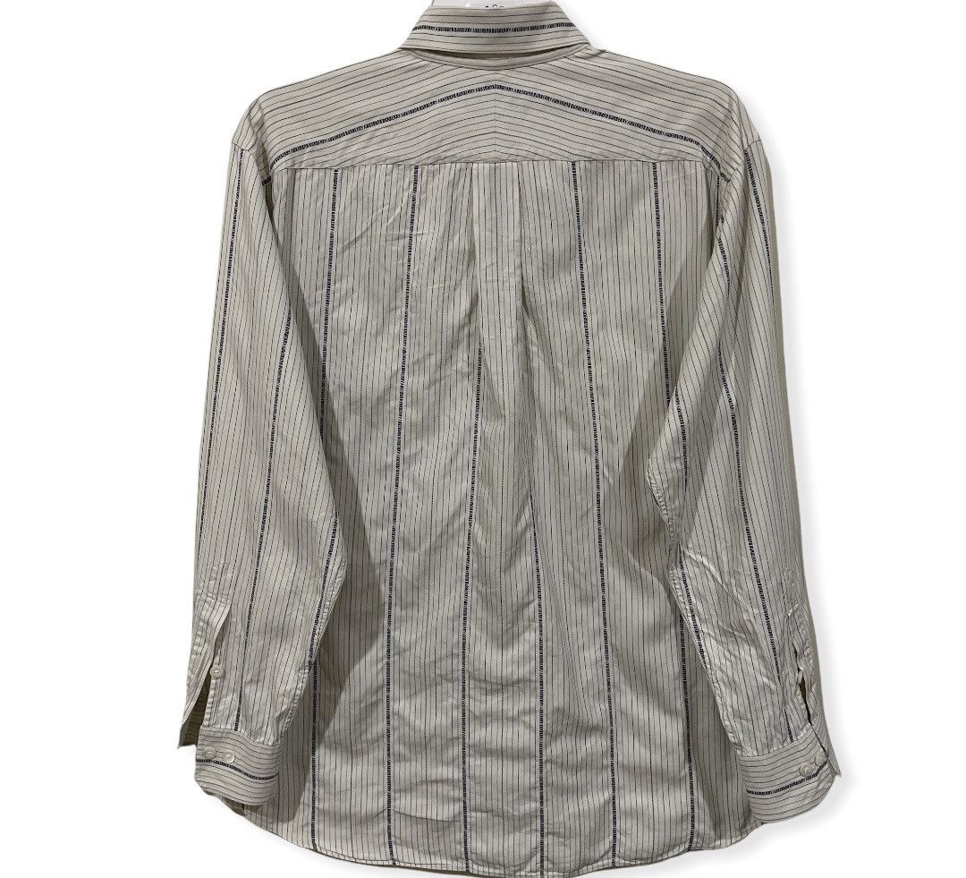 Burberry Burberry Spellout All Over Thin Stripe Shirts Size US L / EU 52-54 / 3 - 7 Thumbnail