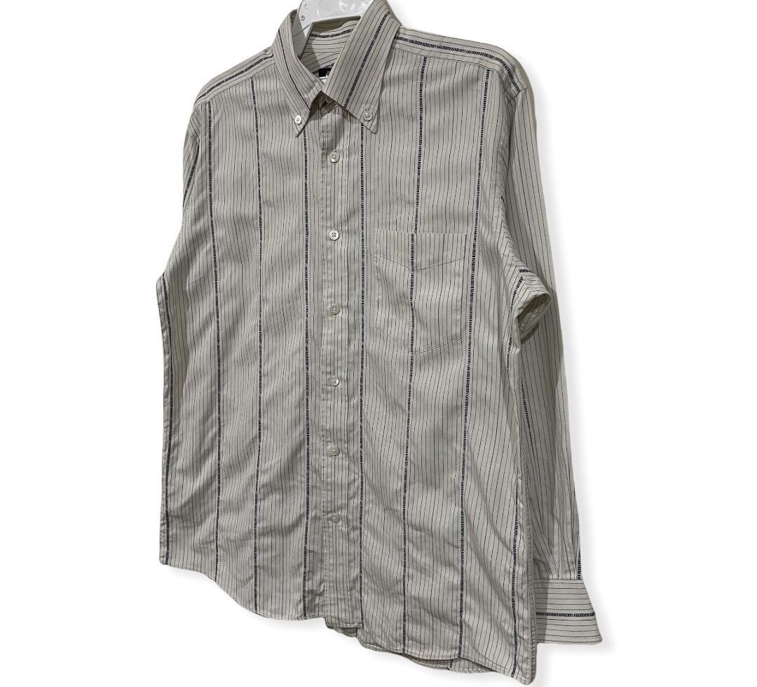 Burberry Burberry Spellout All Over Thin Stripe Shirts Size US L / EU 52-54 / 3 - 5 Thumbnail