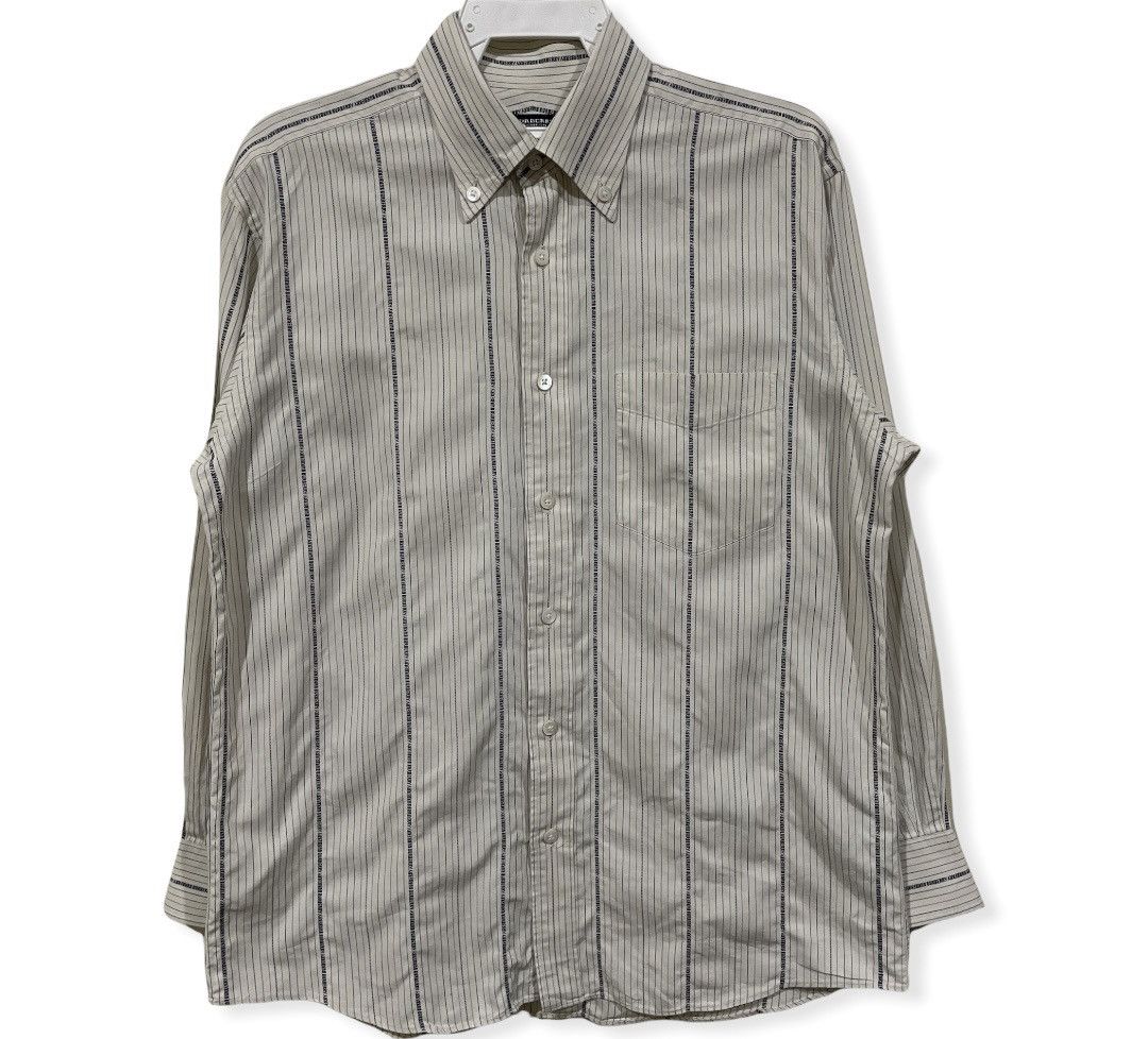 Burberry Burberry Spellout All Over Thin Stripe Shirts Size US L / EU 52-54 / 3 - 4 Thumbnail