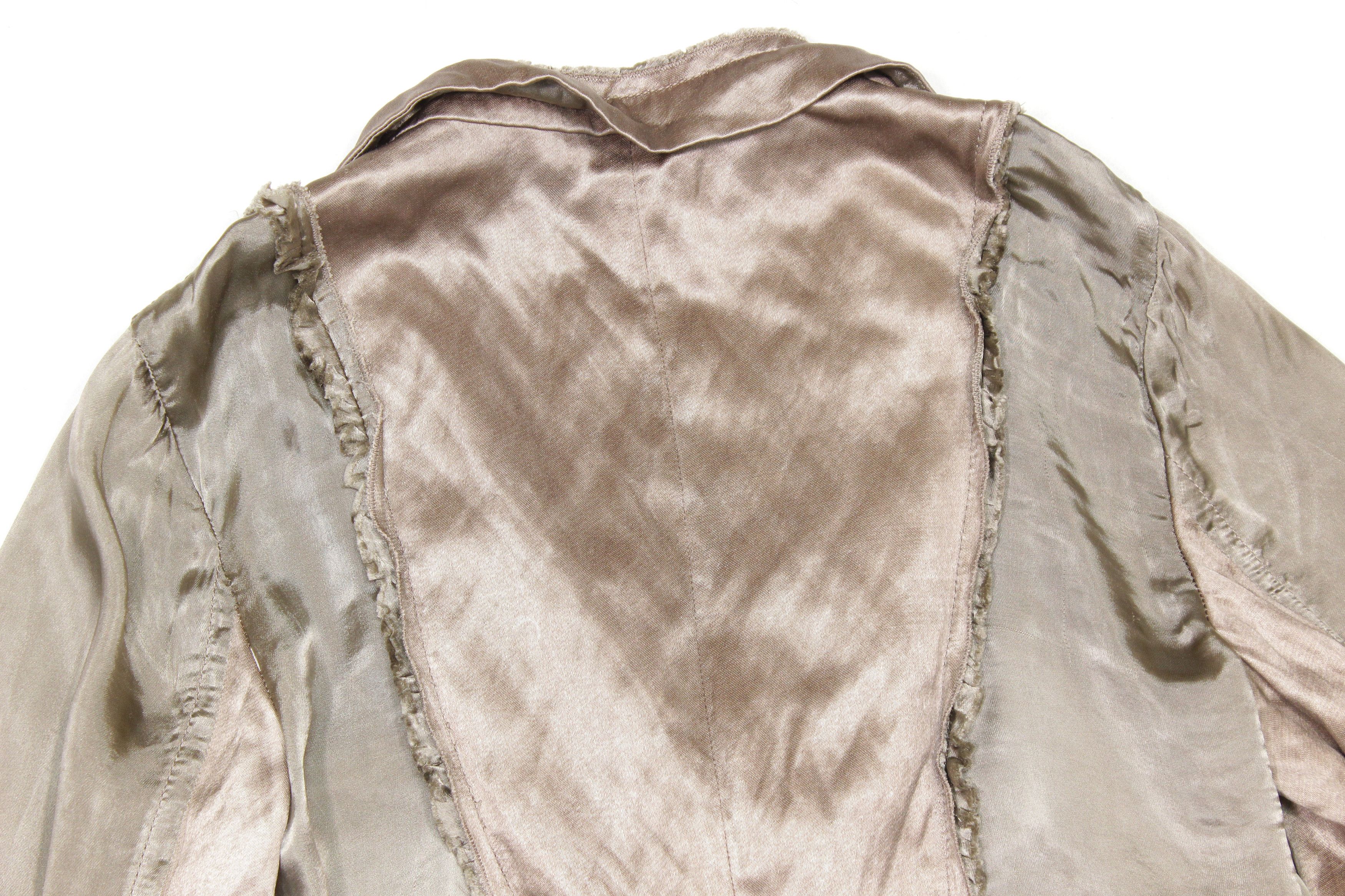 Prada 2008 Silk Cotton Blazer Size S / US 4 / IT 40 - 4 Thumbnail