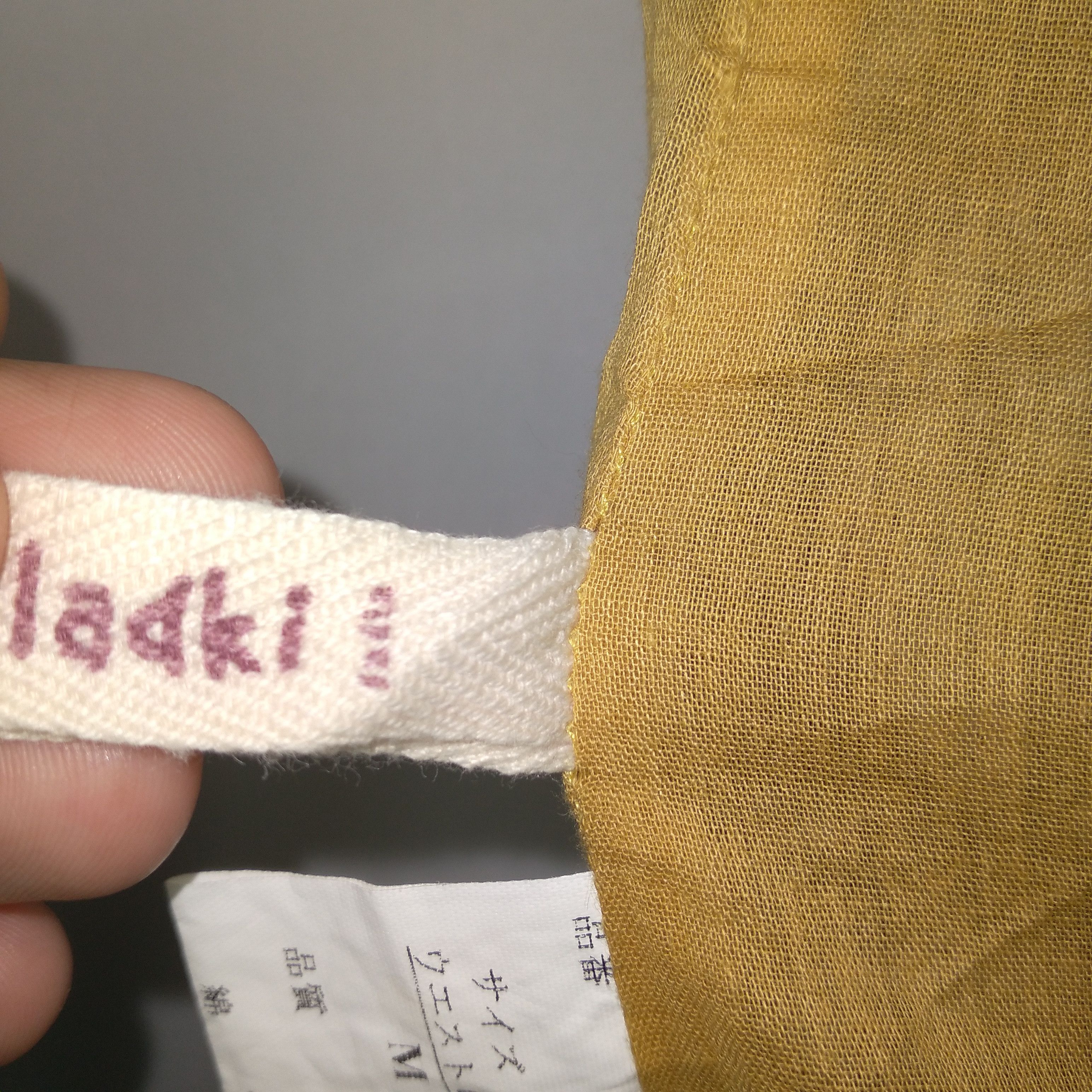 Japanese Brand × Vintage Sunder Ladki Patchwork Avant Garde Styles Draw String Skirt Size 32" / US 10 / IT 46 - 16 Thumbnail