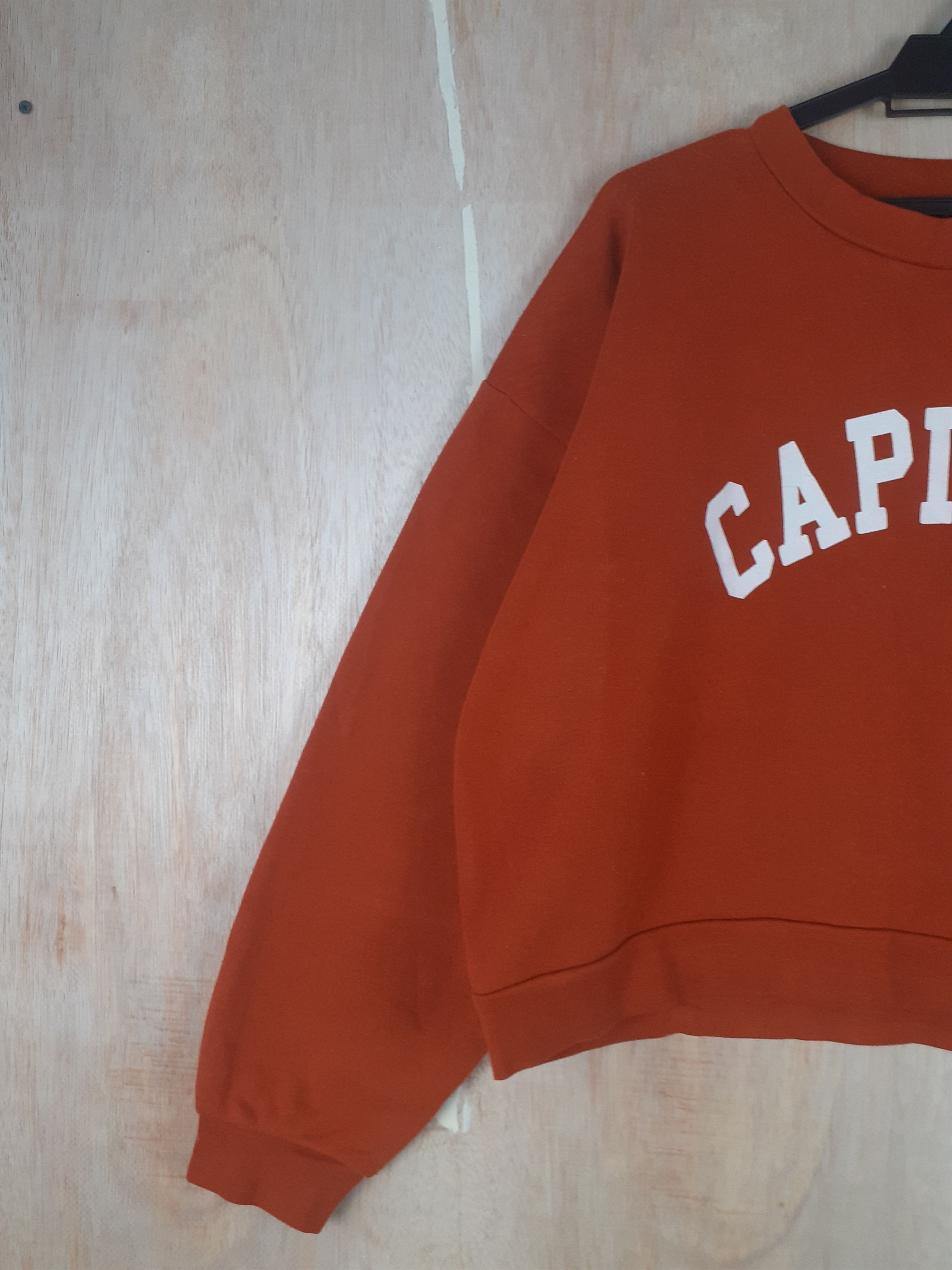 Japanese Brand × Vintage Earth Music&Ecology Capital orange sweater #3051 Size M / US 6-8 / IT 42-44 - 3 Thumbnail