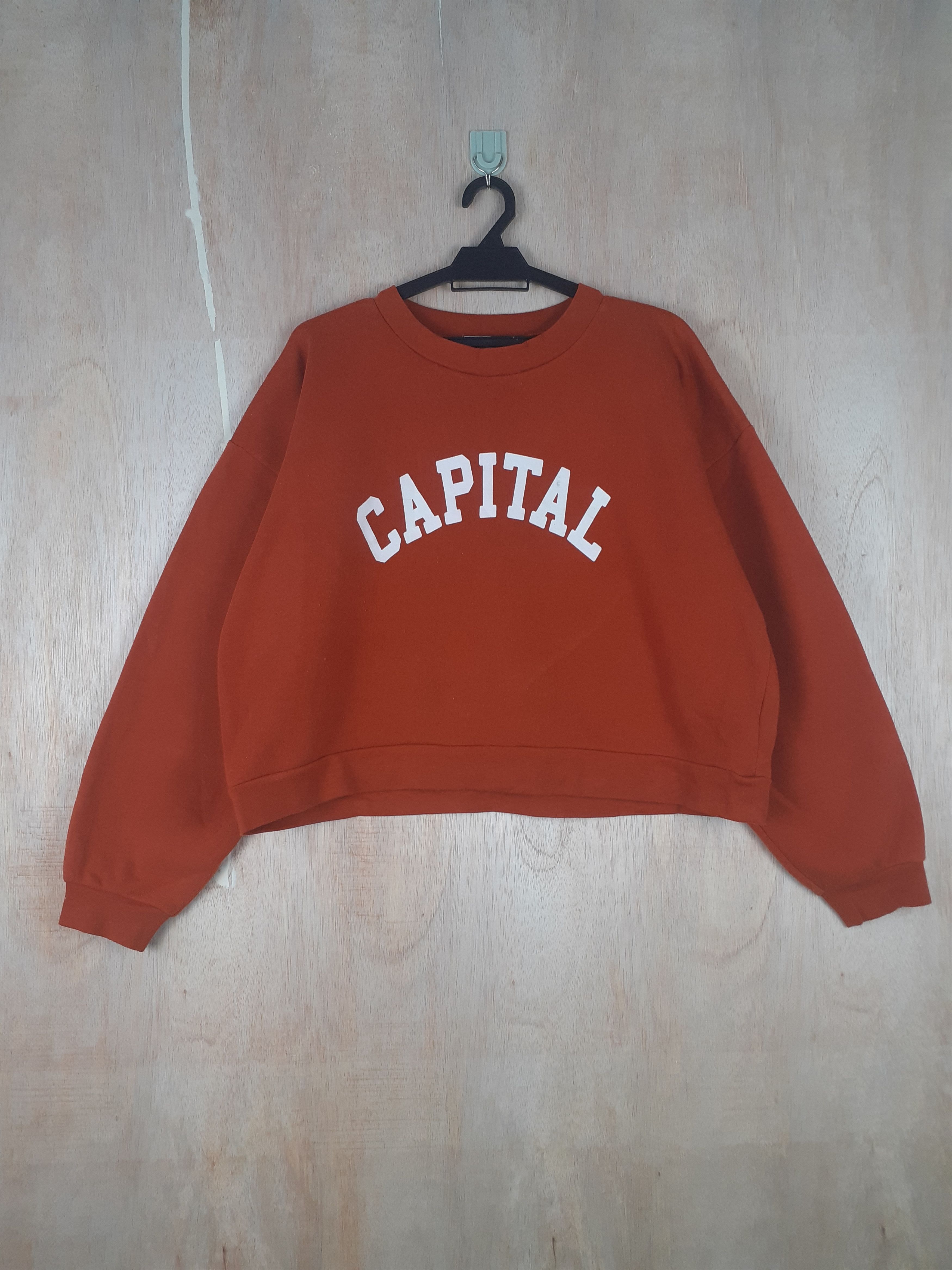 Japanese Brand × Vintage Earth Music&Ecology Capital orange sweater #3051 Size M / US 6-8 / IT 42-44 - 1 Thumbnail