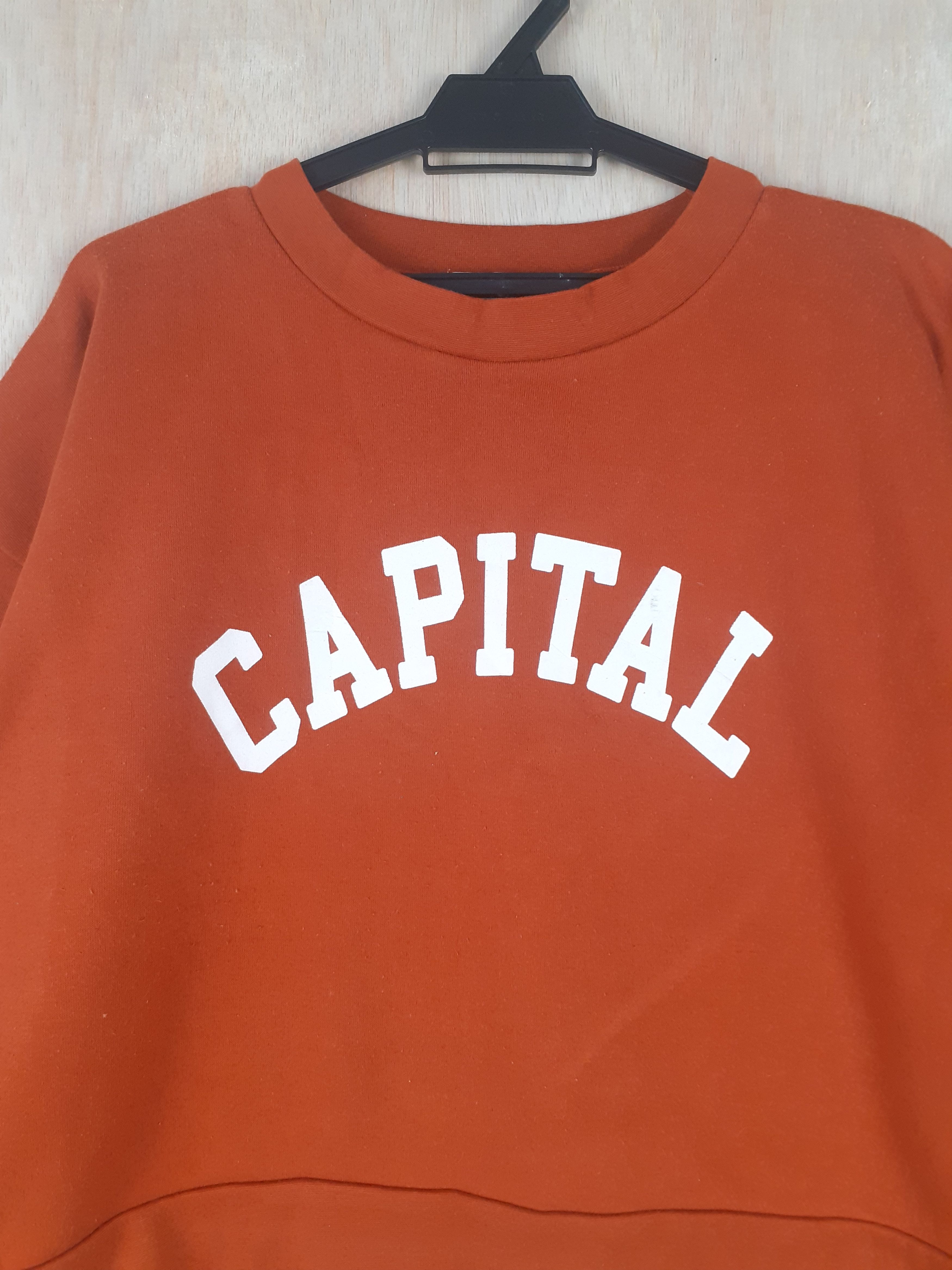 Japanese Brand × Vintage Earth Music&Ecology Capital orange sweater #3051 Size M / US 6-8 / IT 42-44 - 2 Thumbnail