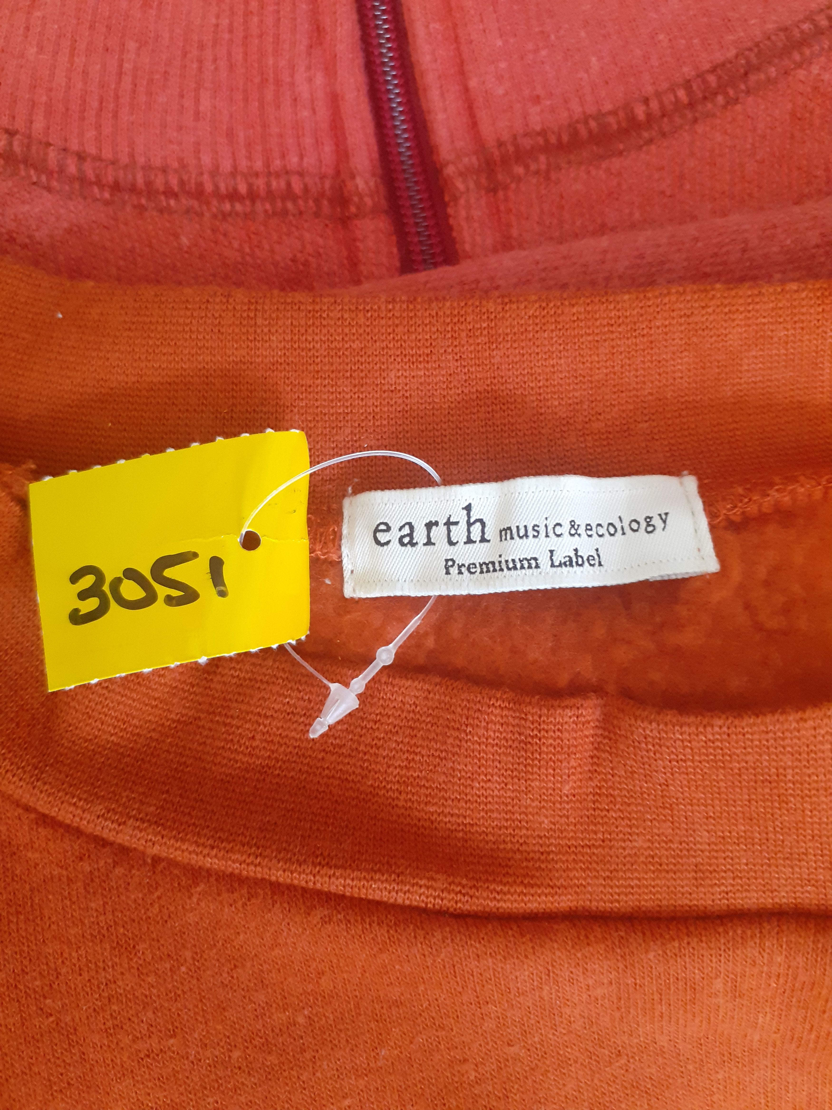 Japanese Brand × Vintage Earth Music&Ecology Capital orange sweater #3051 Size M / US 6-8 / IT 42-44 - 10 Thumbnail