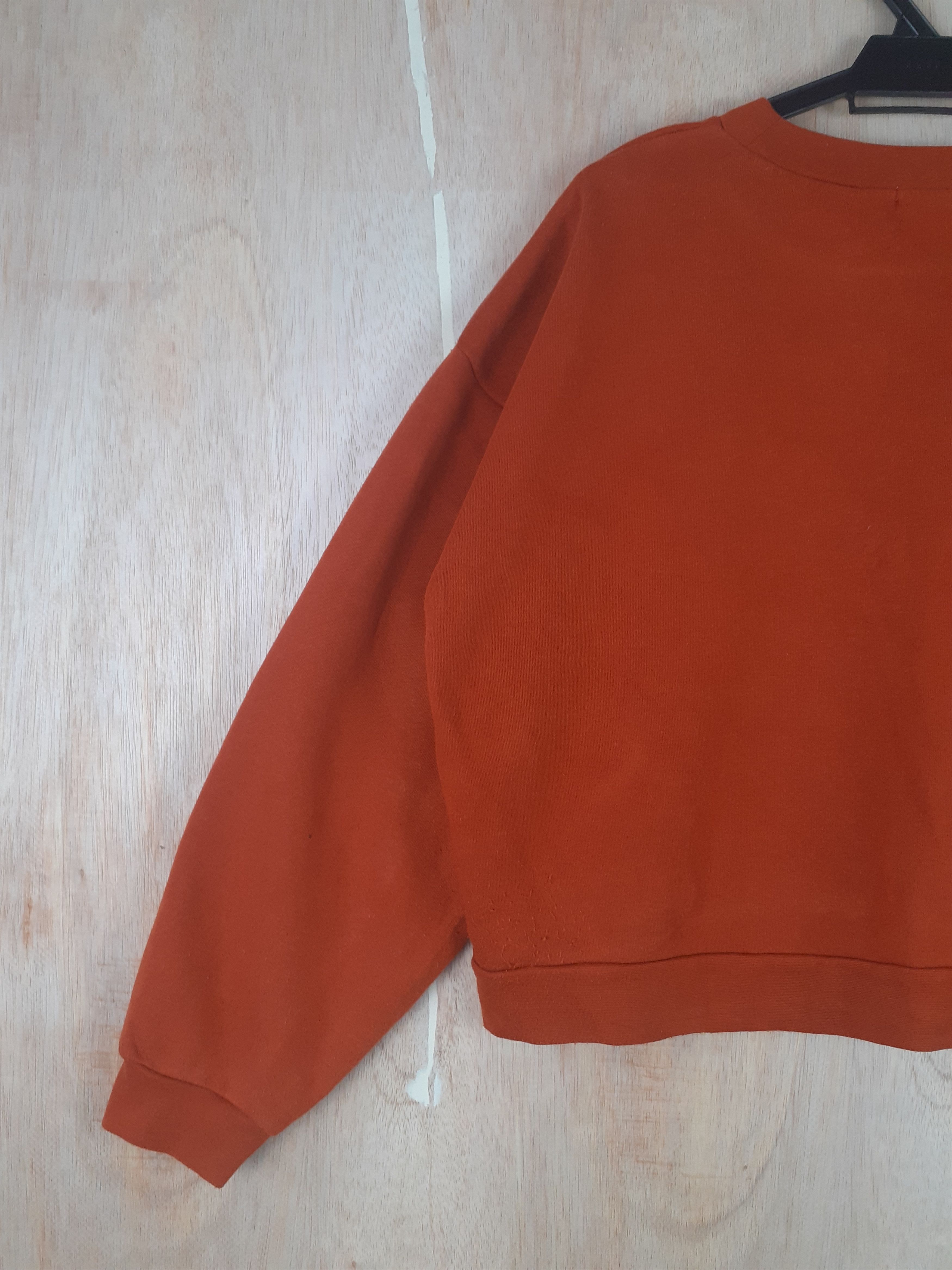 Japanese Brand × Vintage Earth Music&Ecology Capital orange sweater #3051 Size M / US 6-8 / IT 42-44 - 6 Thumbnail