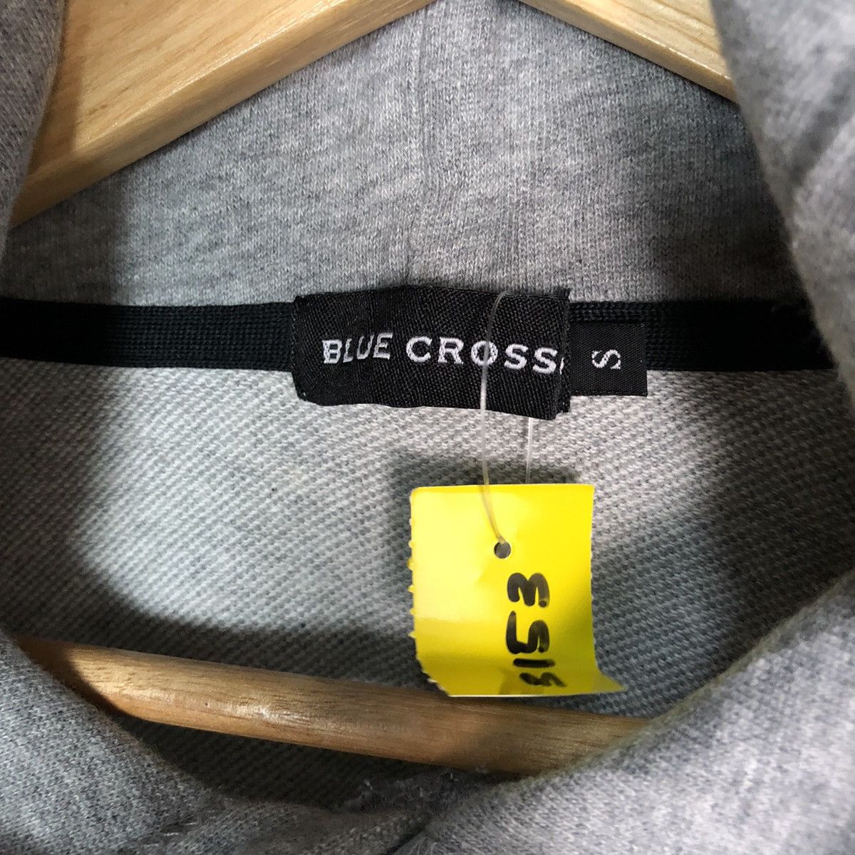 Japanese Brand × Vintage Blue Cross full print beat & rhythm Grey Hoodie #3153 Size US S / EU 44-46 / 1 - 7 Thumbnail