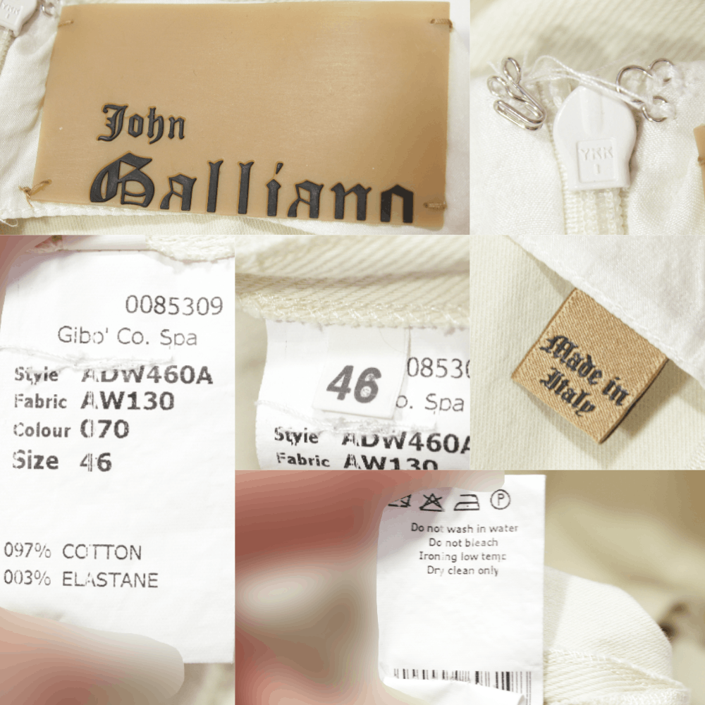 John Galliano Cotton Dress Vintage Size L / US 10 / IT 46 - 9 Thumbnail