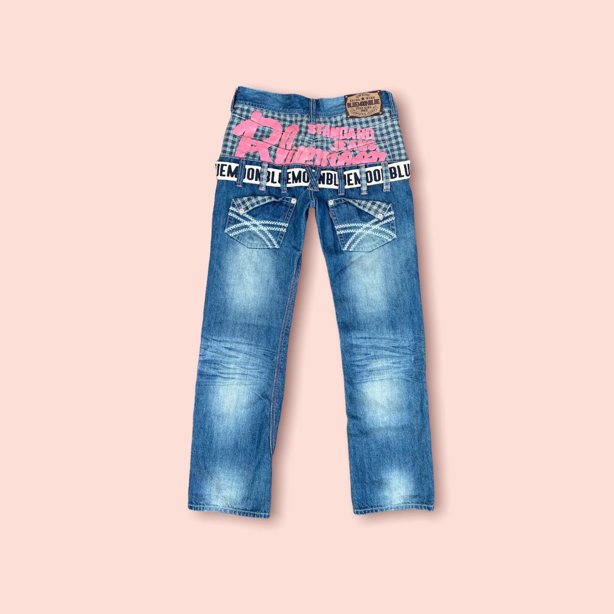 Blue Blue Japan × Japanese Brand RARE BLUE MOON BLUE JEANS JAPAN Size 29" - 1 Thumbnail