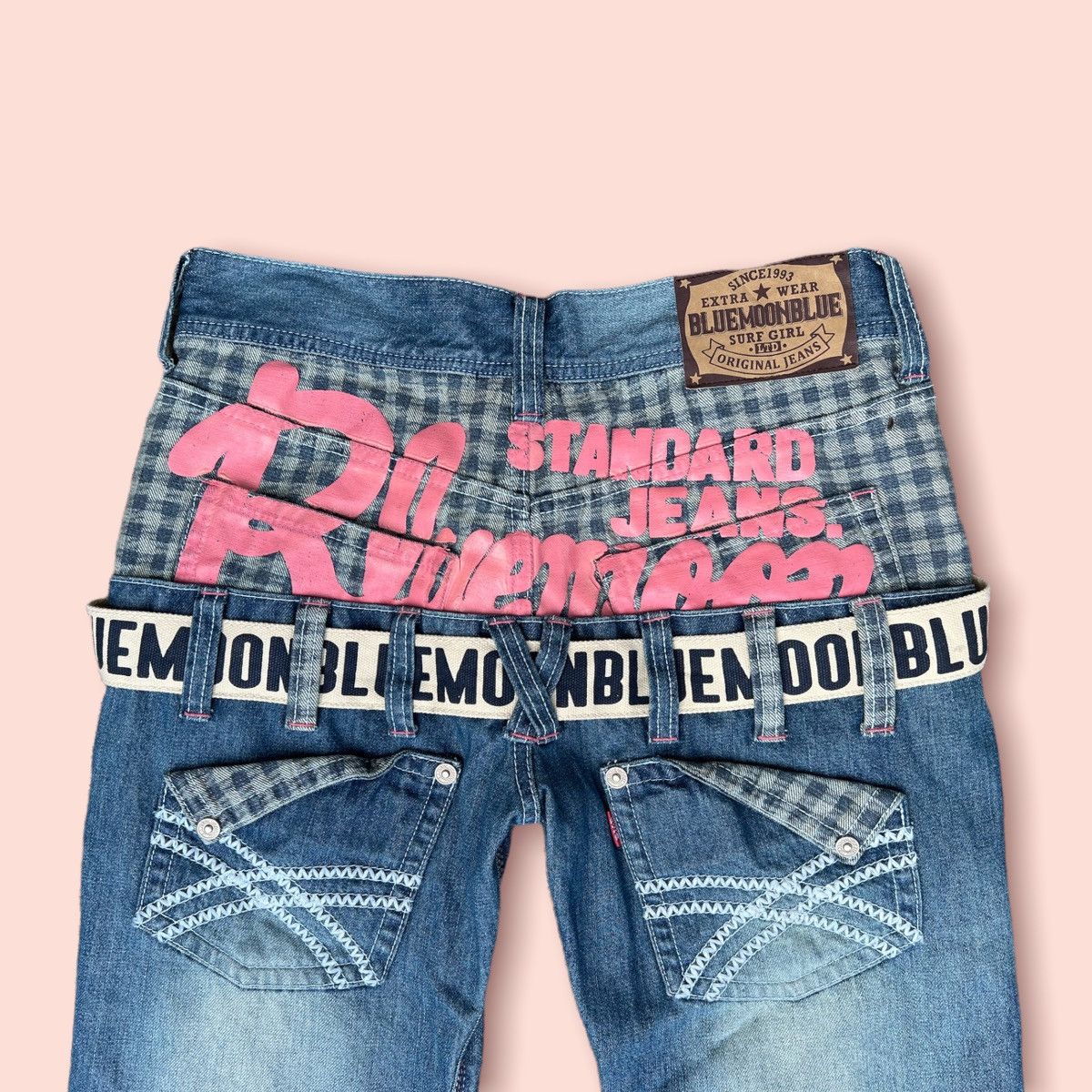 Blue Blue Japan × Japanese Brand RARE BLUE MOON BLUE JEANS JAPAN Size 29" - 2 Thumbnail
