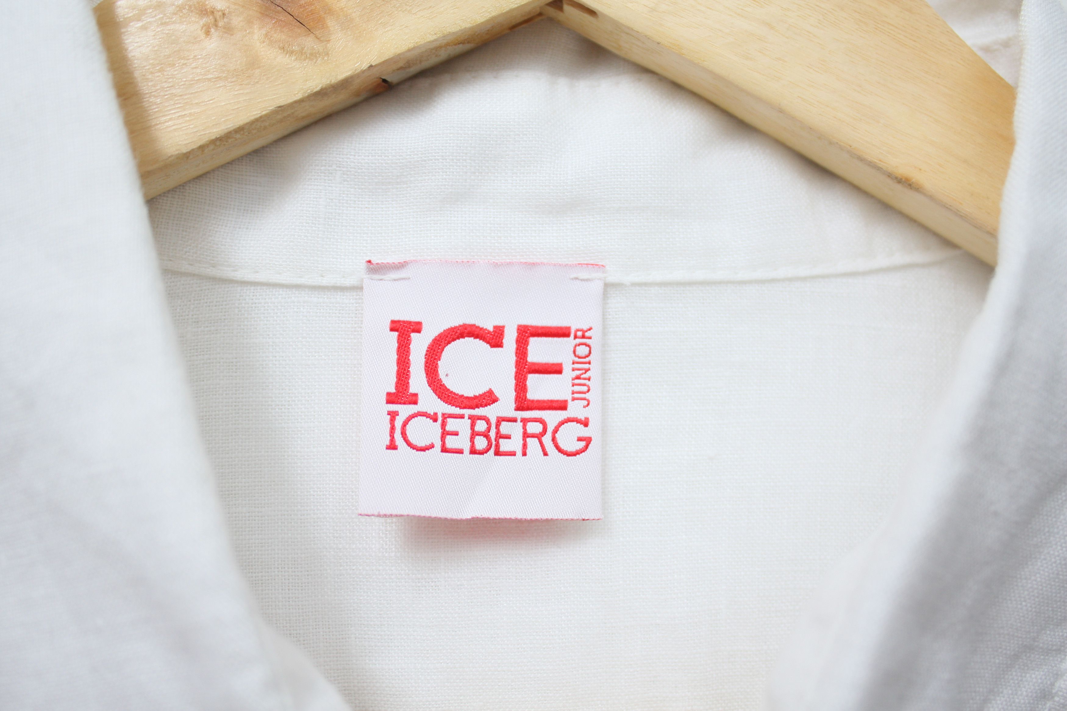 Iceberg Iceberg White Linen Shirt Size US S / EU 44-46 / 1 - 3 Thumbnail